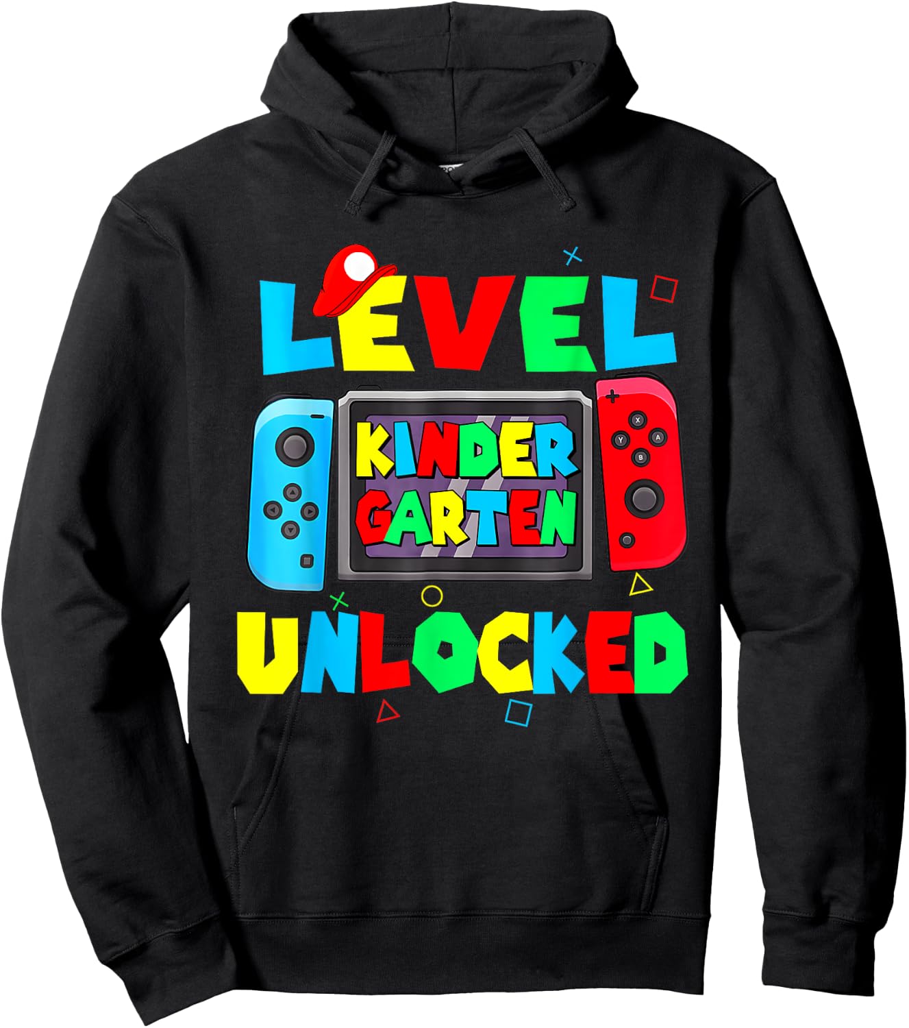 Level Kindergarten unlocked back to school video game Kinder Hoodie - Hoodie | Black