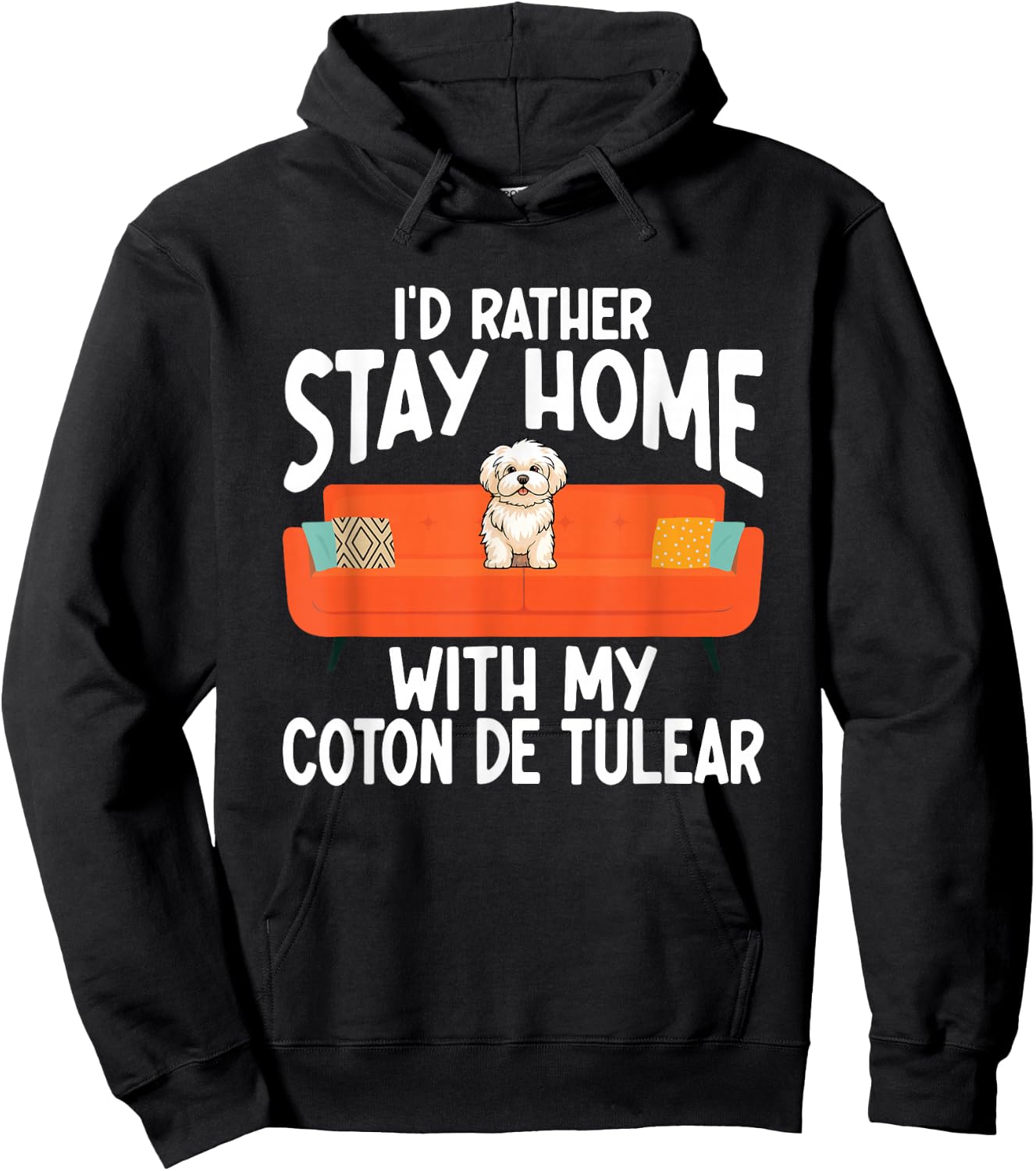 Coton De Tulear Lover Funny Dog Owner Pet Coton De Tulear Women Girls Kids Hoodie - Hoodie | Black
