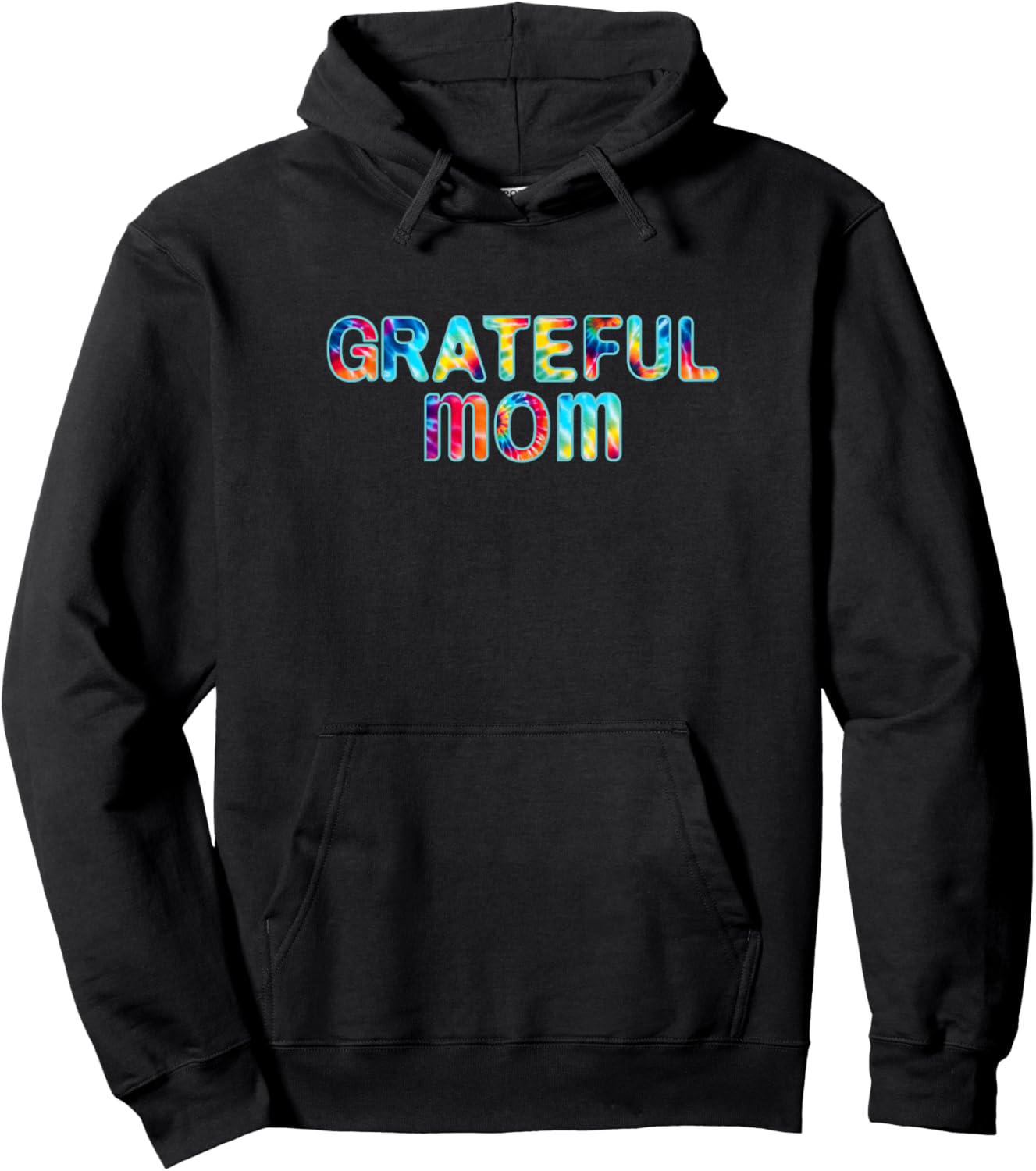 Grateful Mom Shirts Hippie Music Cool Moms Tie Dye Hoodie - Hoodie | Black
