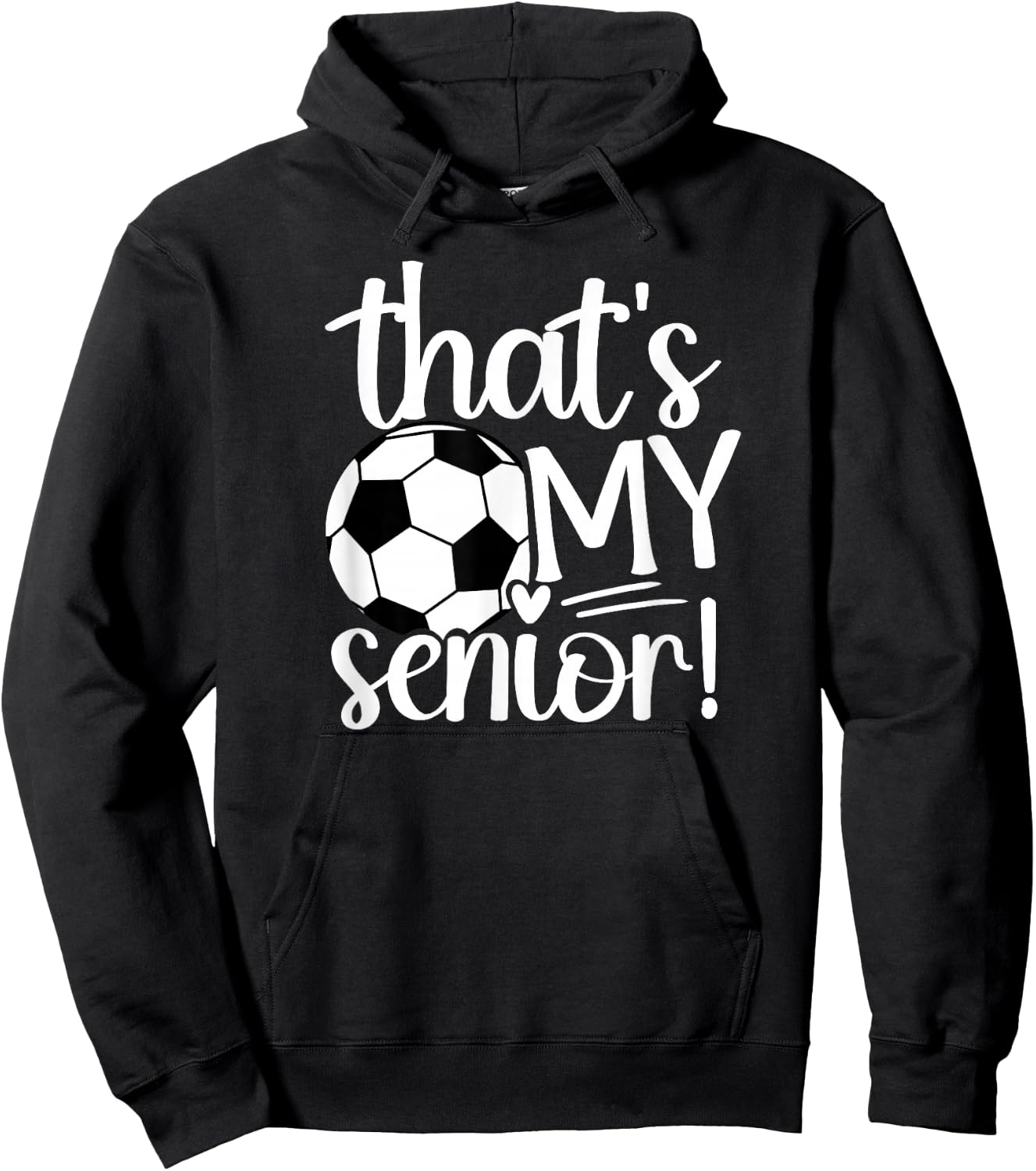 That's My Soccer Senior Mom Soccer Senior Mama Hoodie - Hoodie | Black