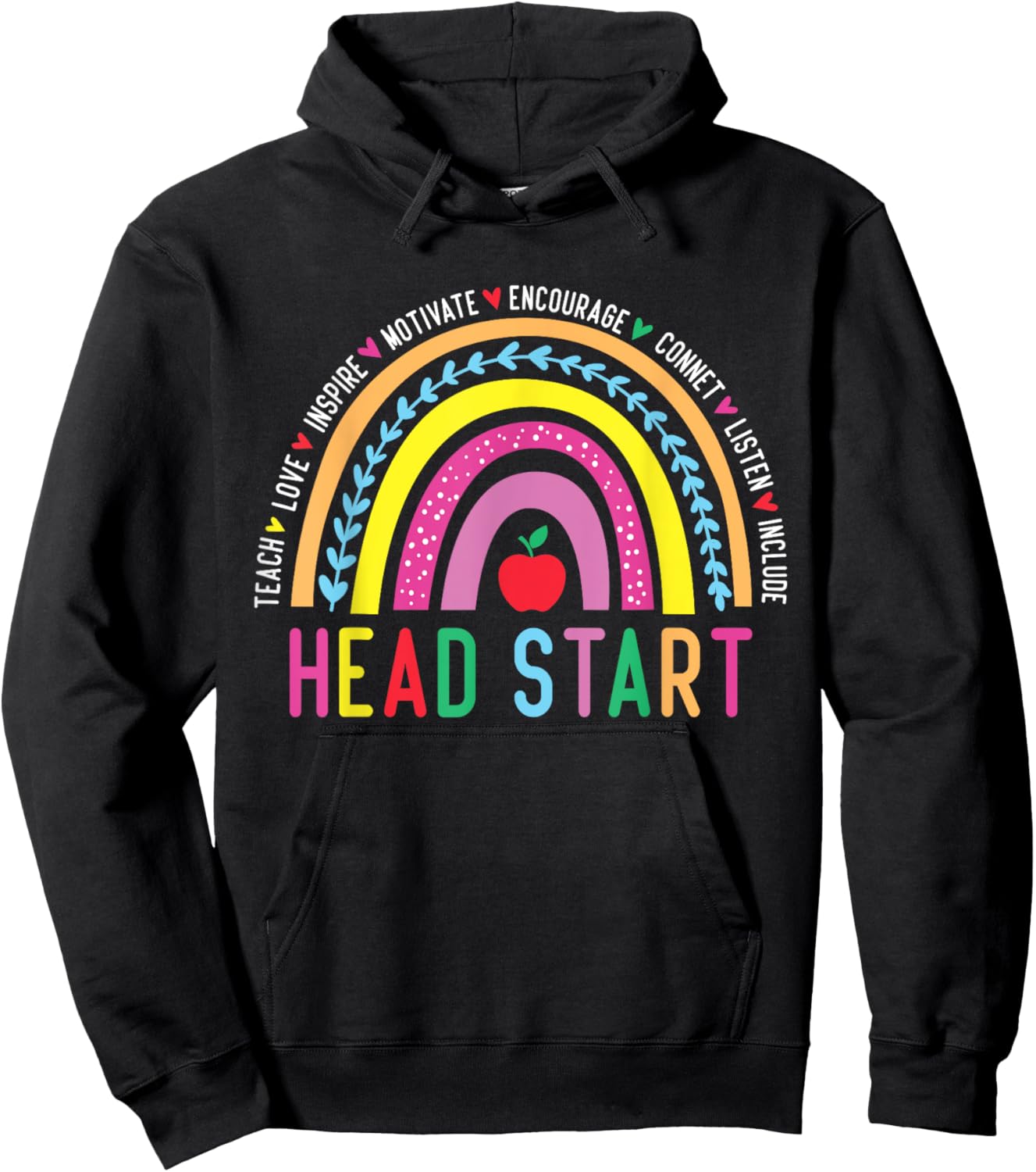Back to School Head Start Squad Homeschool Headstart Teacher Hoodie - Hoodie | Black