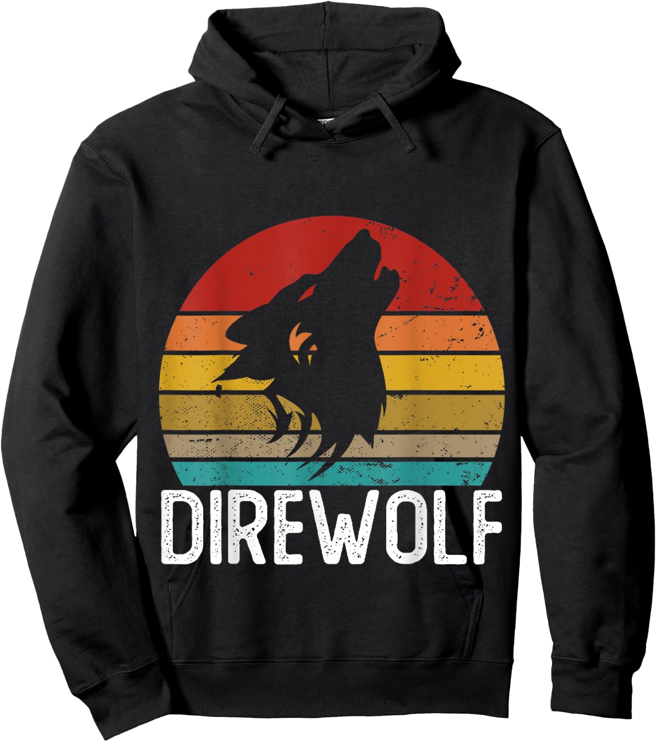 Retro Direwolf Shirt Cute Funny Direwolves Hoodie - Hoodie | Black