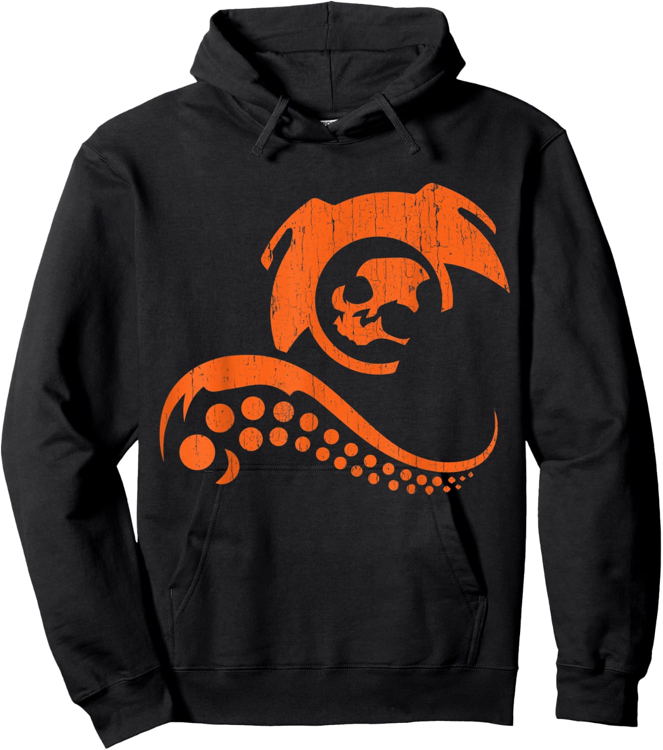 Halloween Octopus Kraken Deepsea Diver Pumpkin JackOLantern Hoodie - Hoodie | Black
