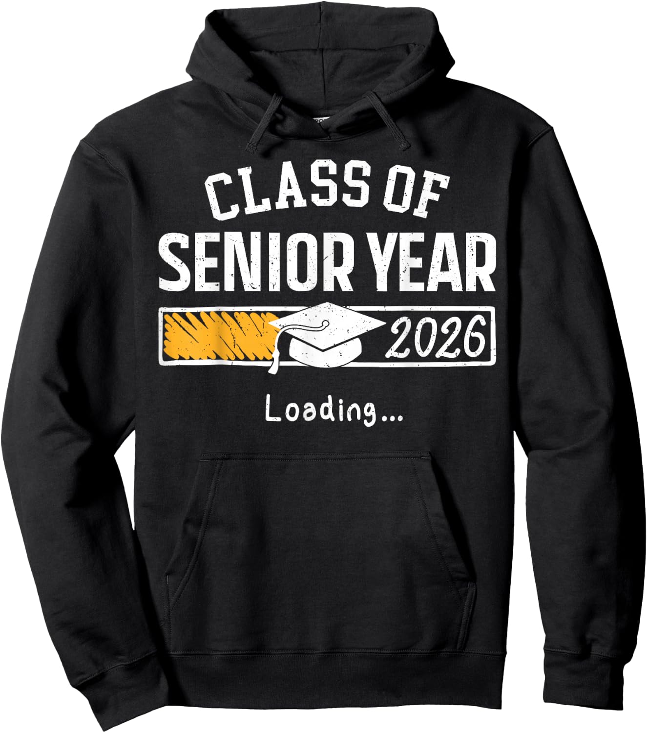Class of 2026 Senior Year Loading Funny Senior 2026 Hoodie - Hoodie | Black