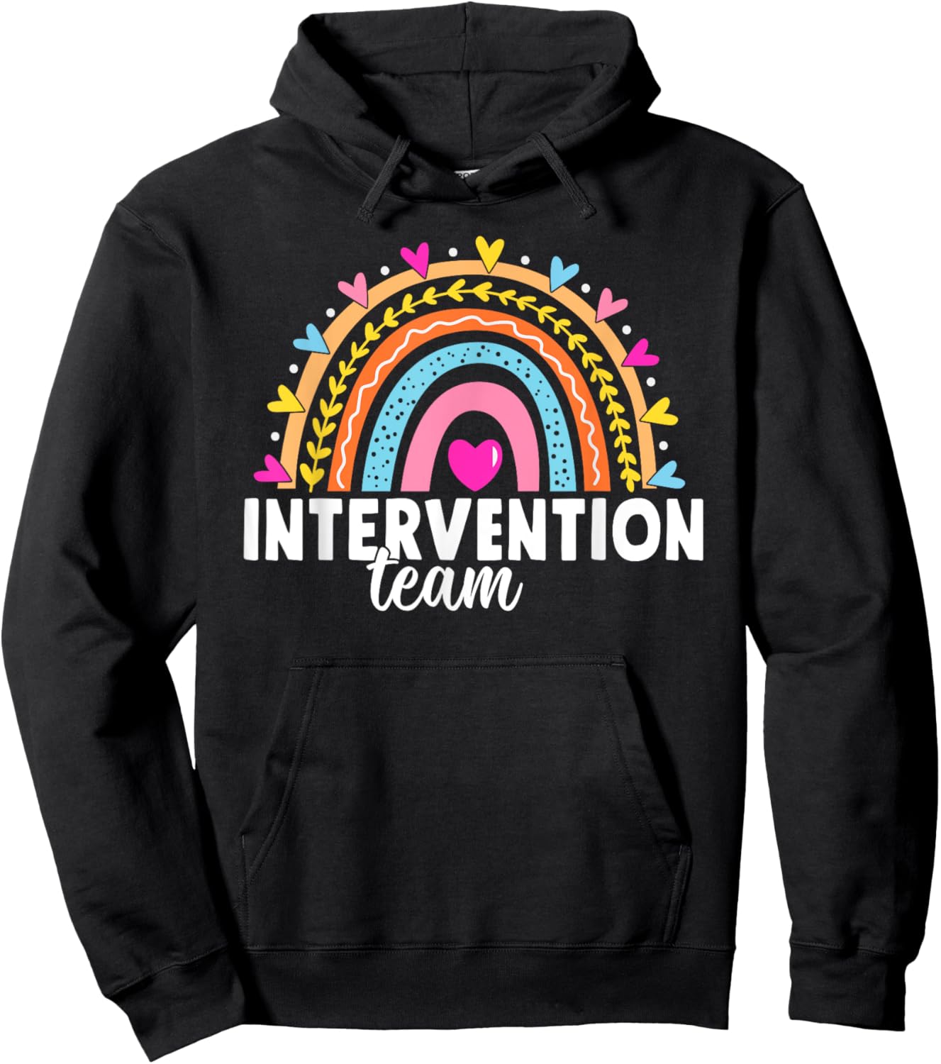 RTI Team Response Intervention Teacher School Squad Hoodie - Hoodie | Black