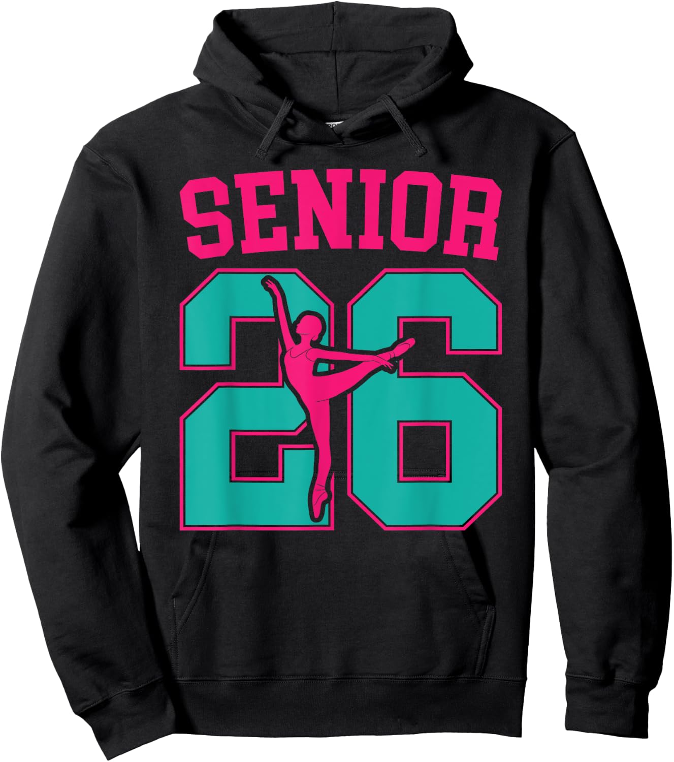 Dance Senior 2026 Class Of 2026 Dancing Senior Hoodie - Hoodie | Black
