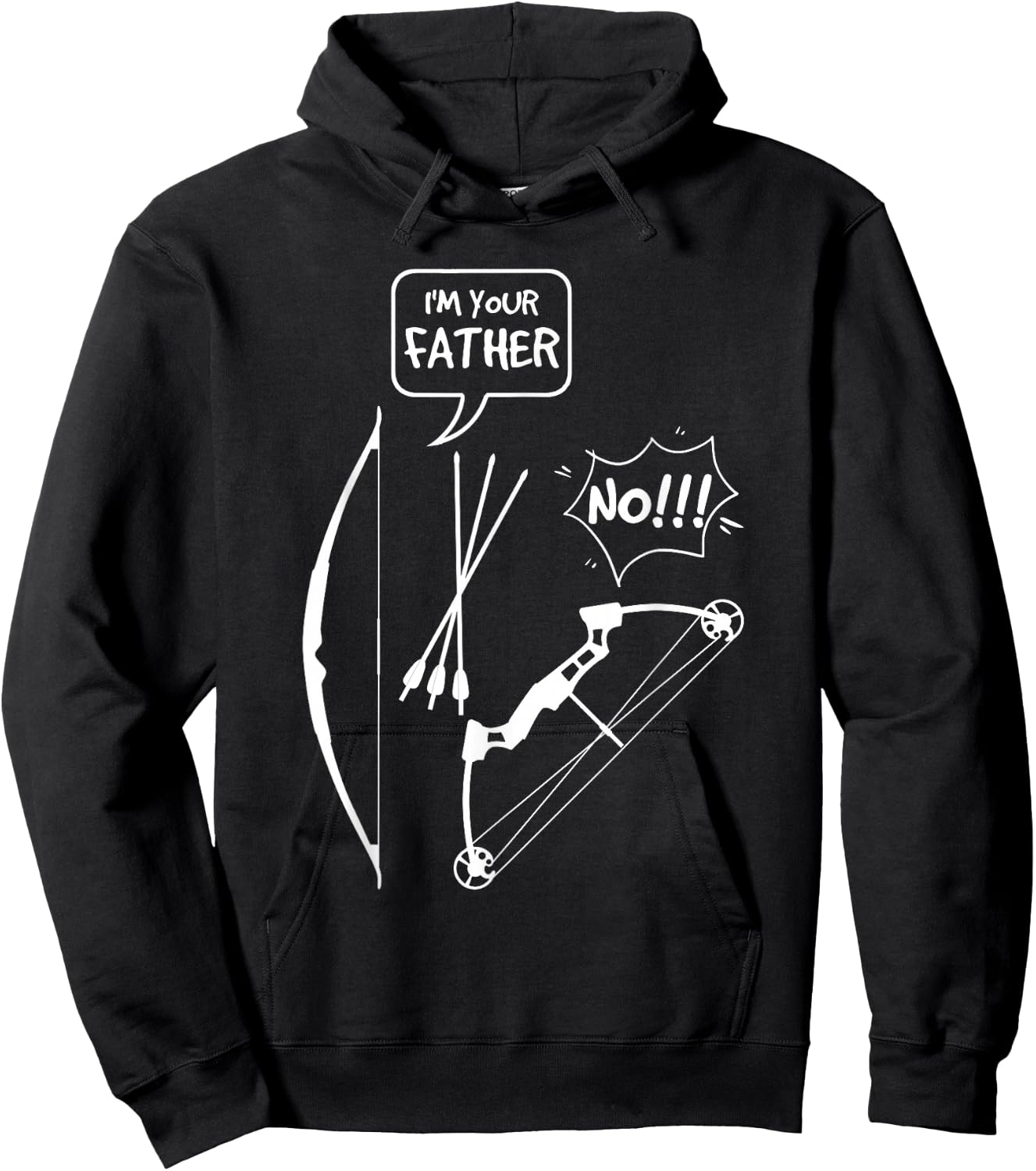 I'M Your Father No Traditional Archery Instinctive Archery Hoodie - Hoodie | Black