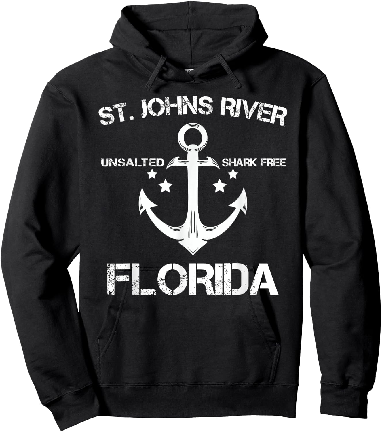 ST. JOHNS RIVER FLORIDA Funny Fishing Camping Summer Gift Men Women Girls Kids Hoodie - Hoodie | Black