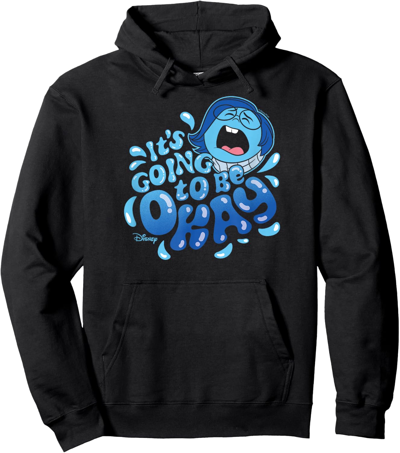 Inside Out 2 - Sadness Emotion Character Going to Be Okay Hoodie - Hoodie | Black