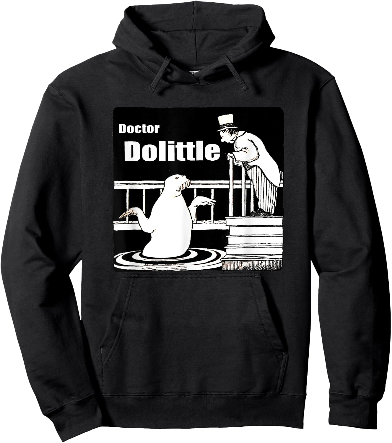 Dr Dolittle Speaking with A Walrus Hoodie - Hoodie | Black
