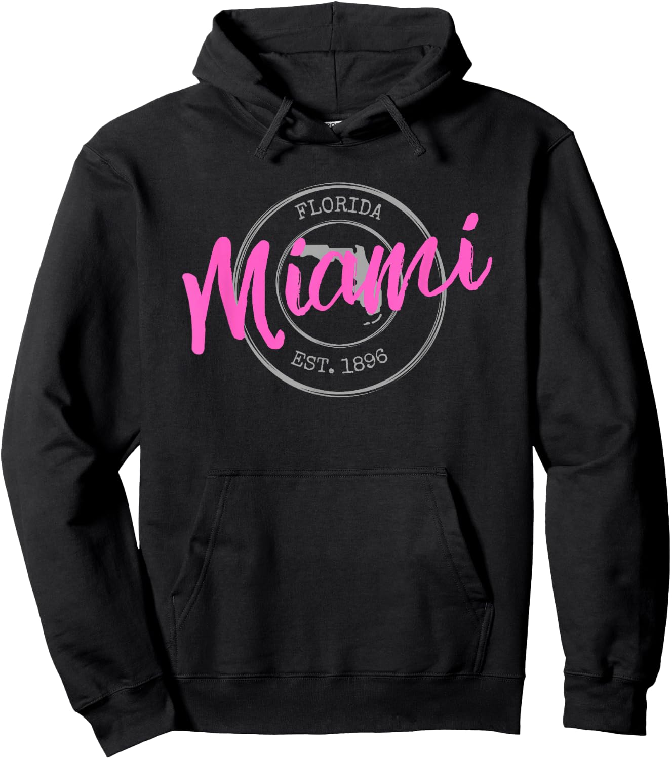 Retro Miami, Florida 305 Area Code Miami City Souvenir Hoodie - Hoodie | Black