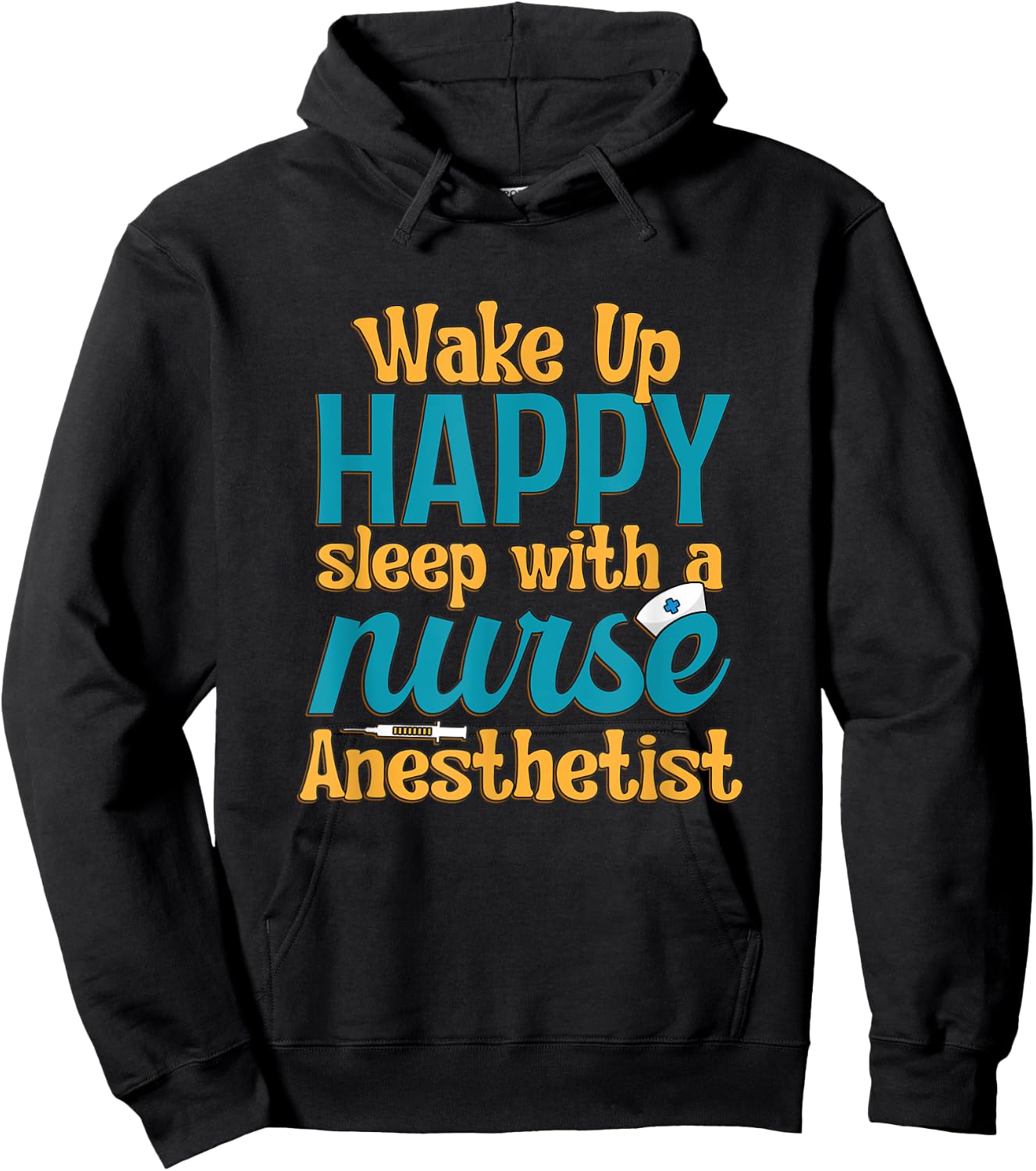 Nurse Anesthetist Sleep CRNA Nursing Hoodie - Hoodie | Black