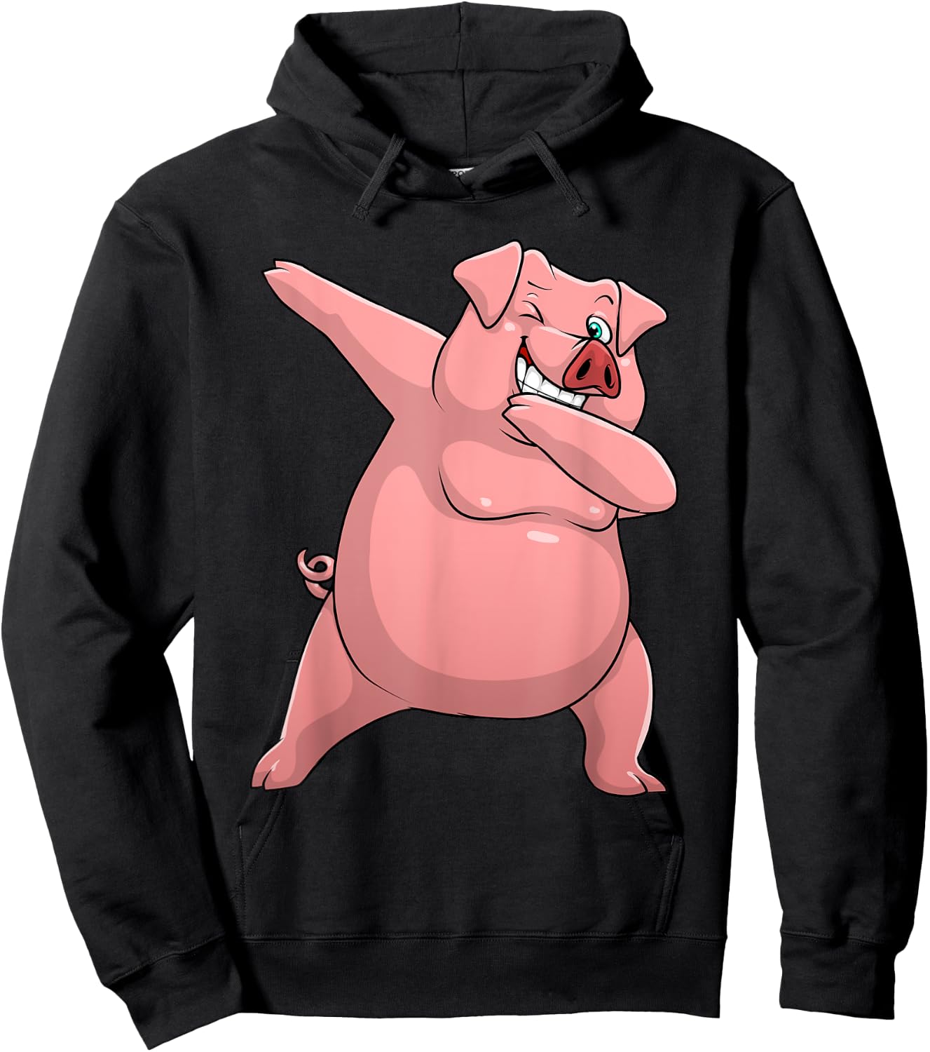 Cute Pig Art Women Kids Livestock Farming Pig Lovers Hoodie - Hoodie | Black