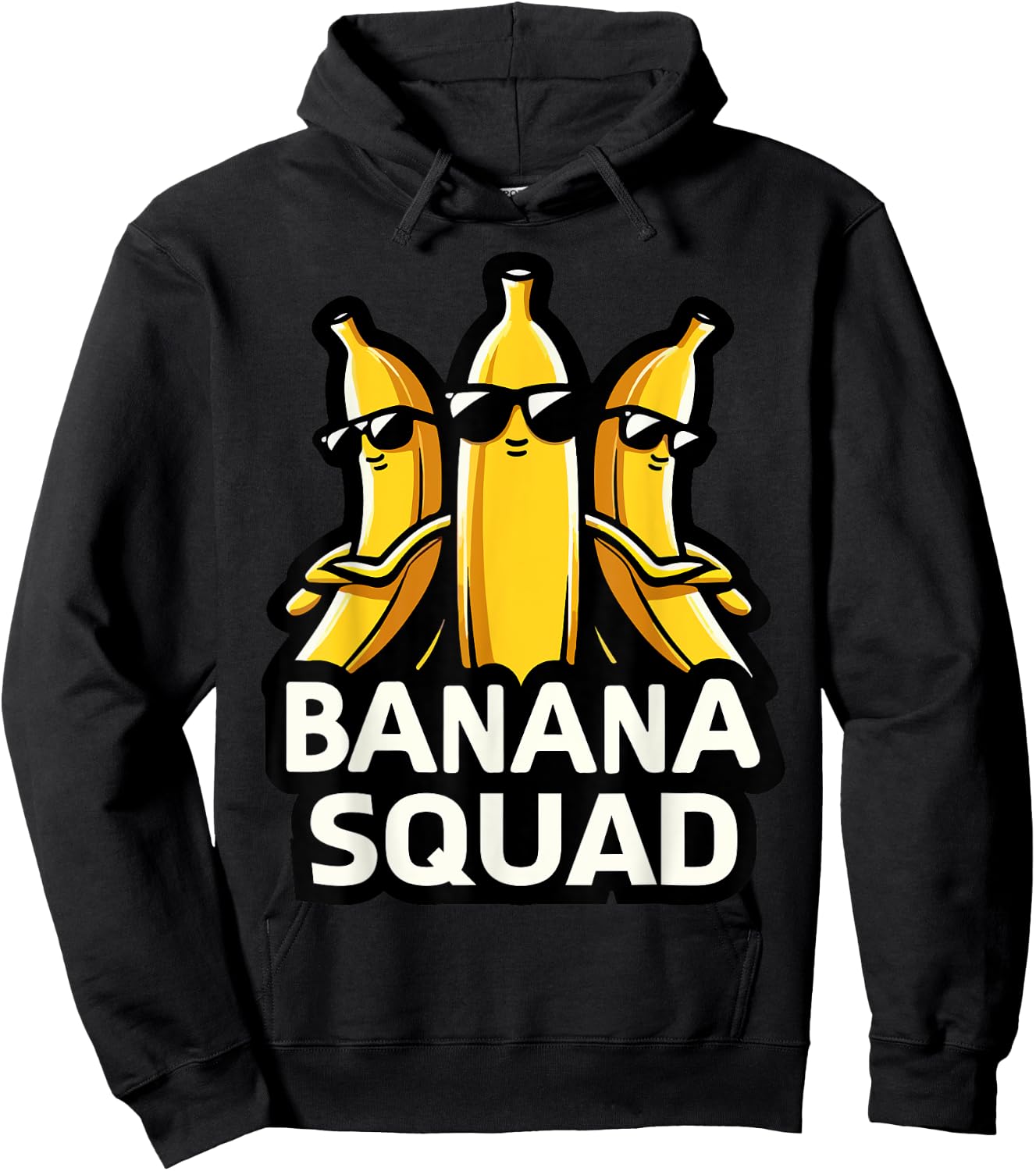 Banana Squad Funny Fruit Banana Lover Team Banana Crew Hoodie - Hoodie | Black