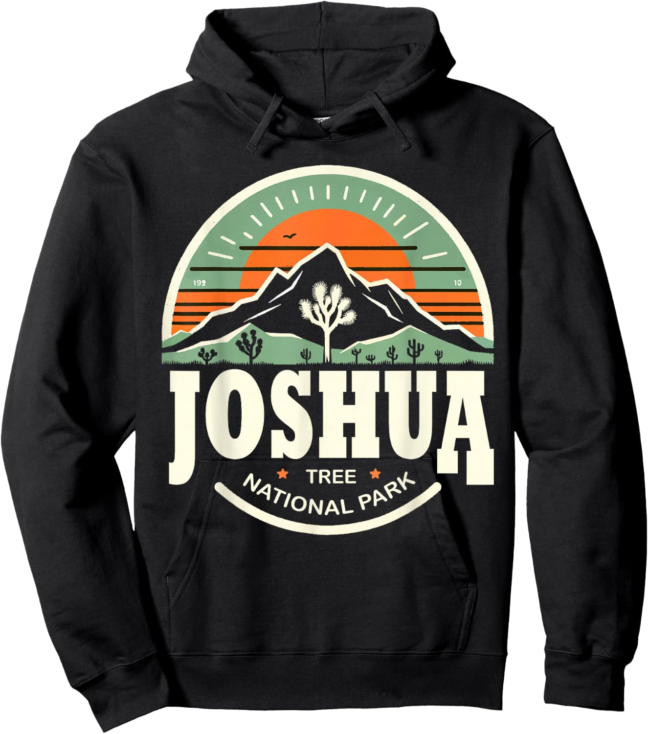 Joshua Tree Retro Vintage Hiking Camping California Hoodie - Hoodie | Black