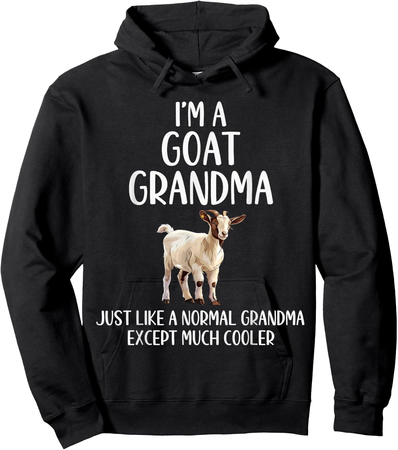Goat Grandma Definition Animals Lover Farmer Mothers Day Hoodie - Hoodie | Black