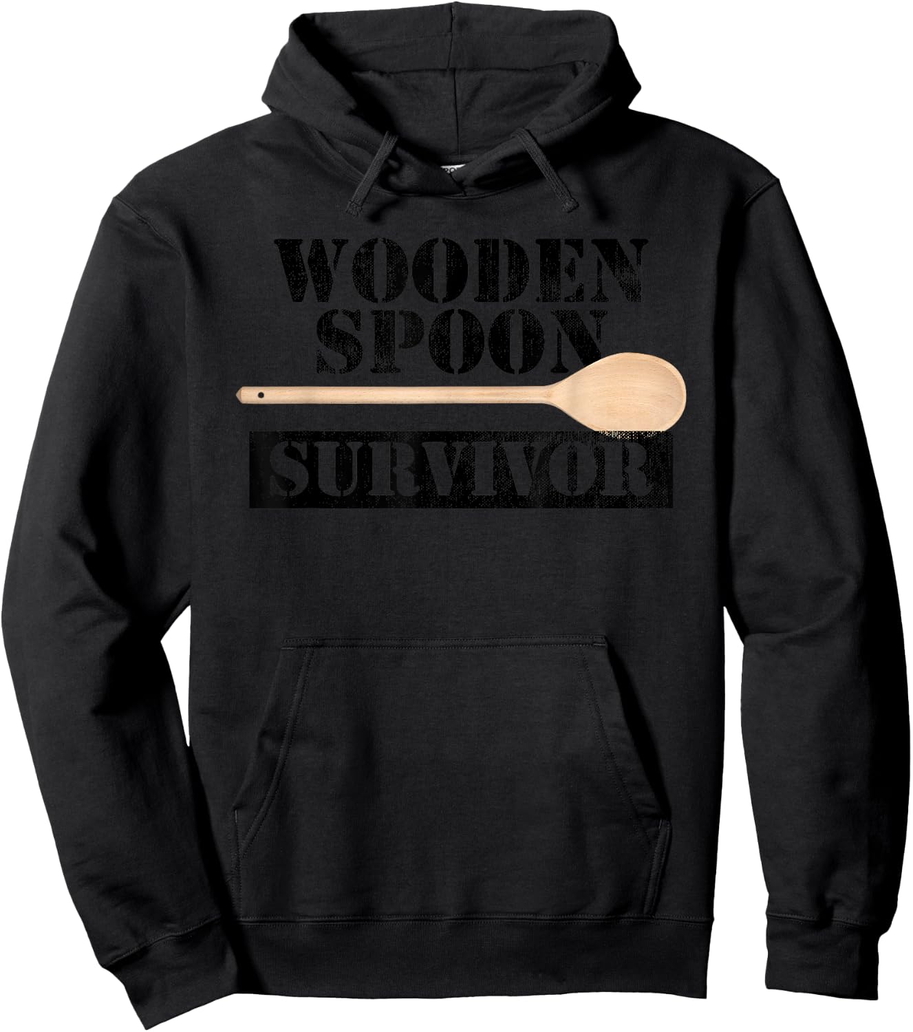 Funny Filipino Pride - Wooden Spoon Survivor Hoodie - Hoodie | Black