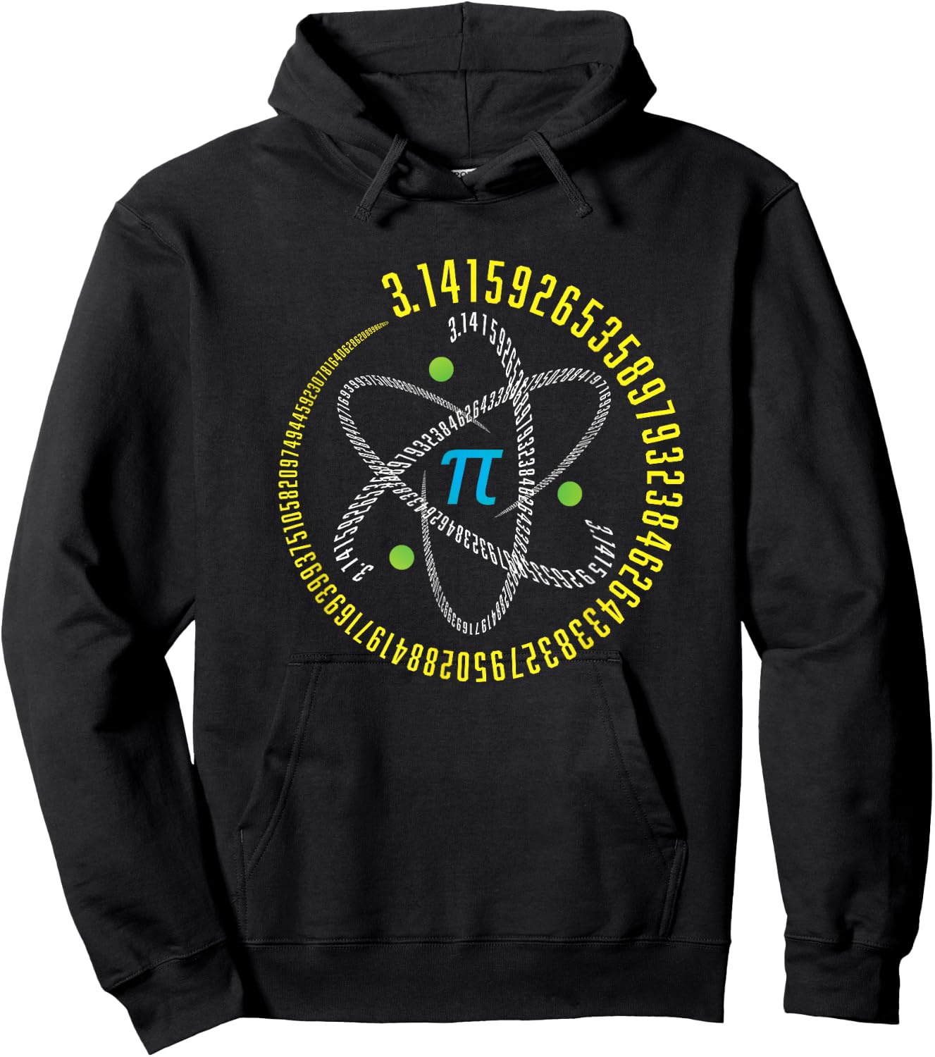 Math Geek Pi Day - Hey Teacher! Atom Pi Math Science STEM Gift 3.14 Pi Day Hoodie - Hoodie | Black