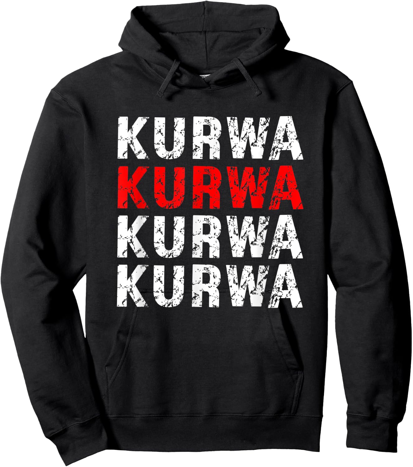 Poland saying Polish Kurwa Polska Hoodie - Hoodie | Black