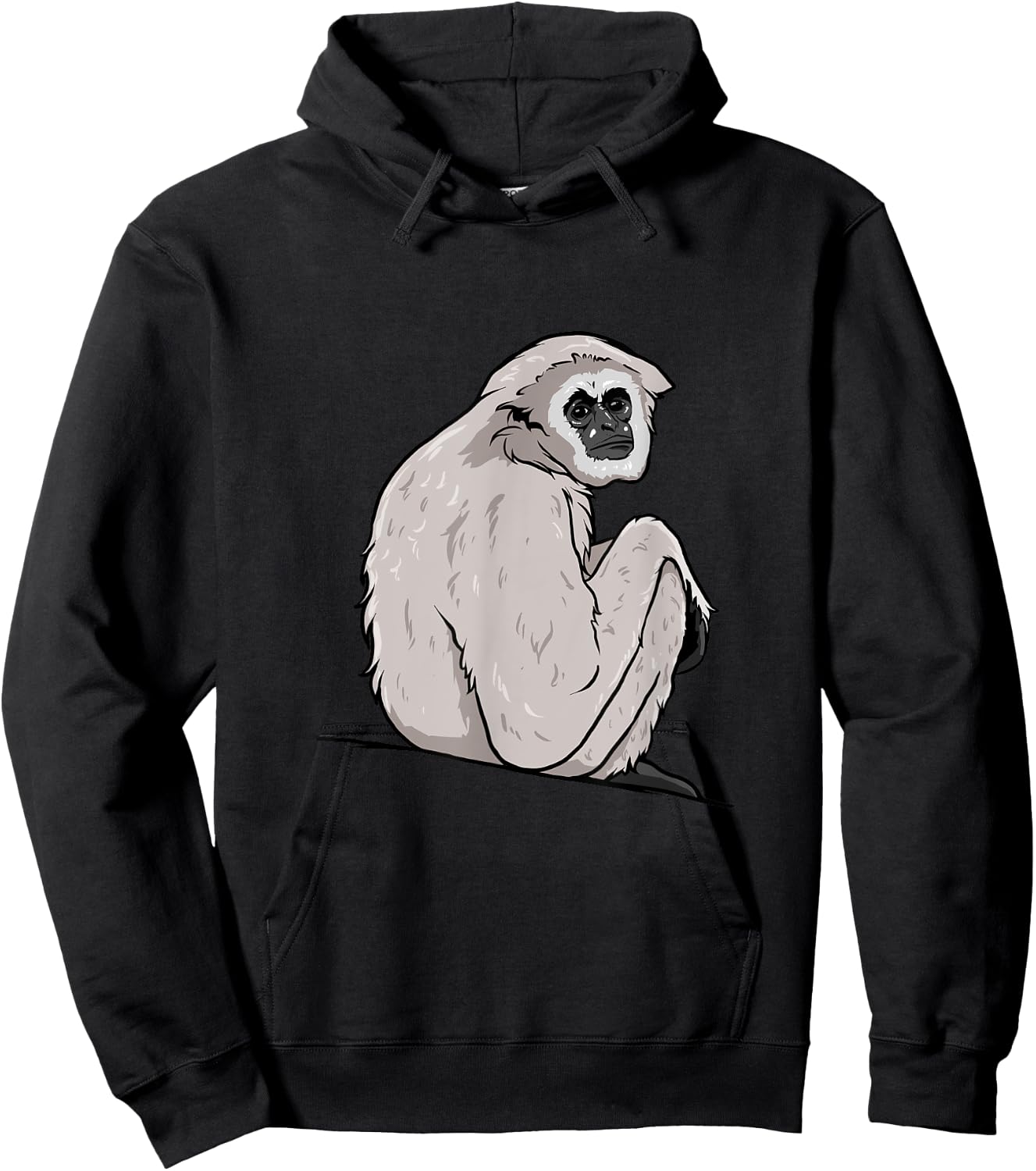 Gibbon Monkey Hoodie - Hoodie | Black