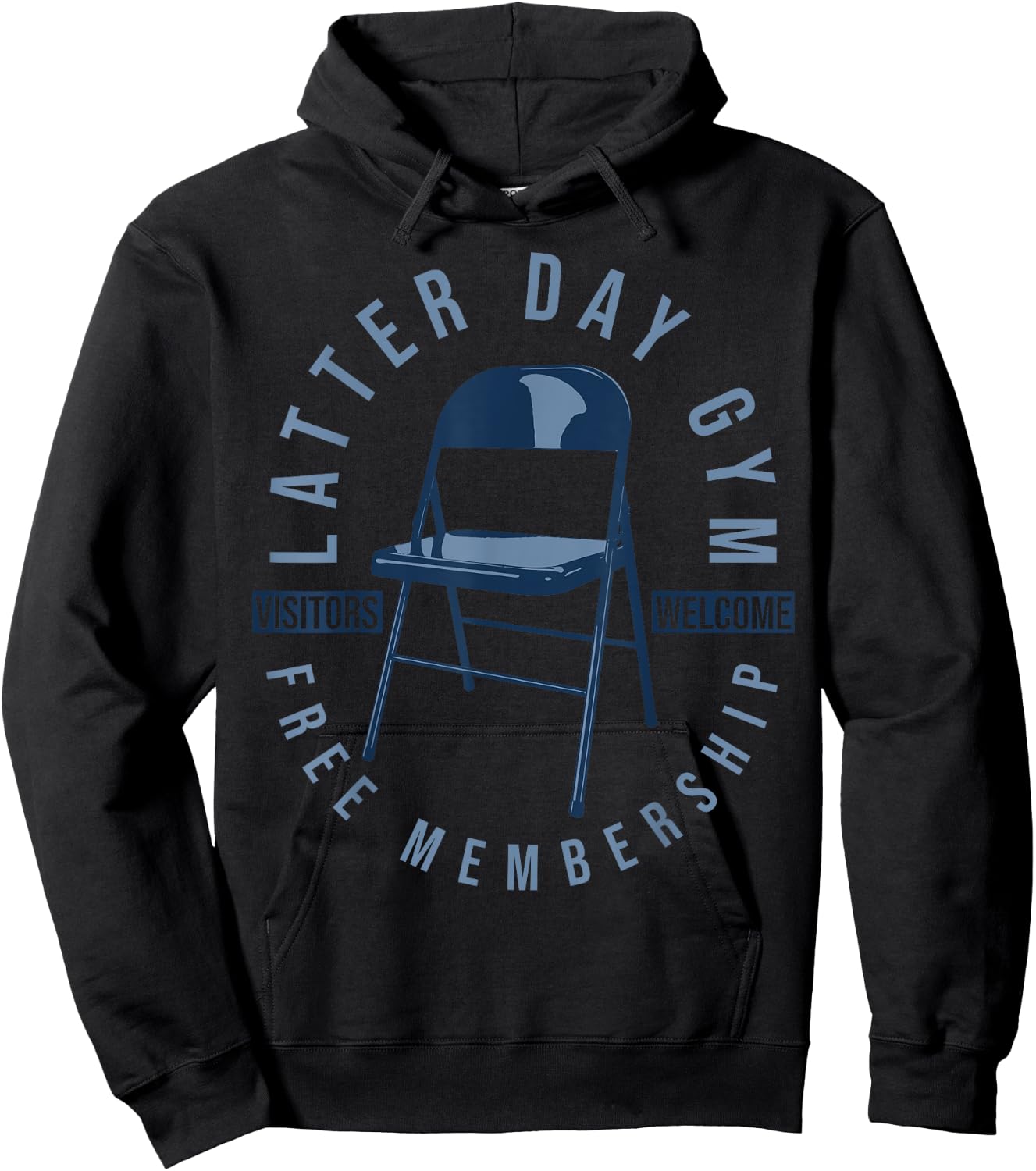 Latter-Day Gym Missionary LDS Church Funny Mormon Hoodie - Hoodie | Black
