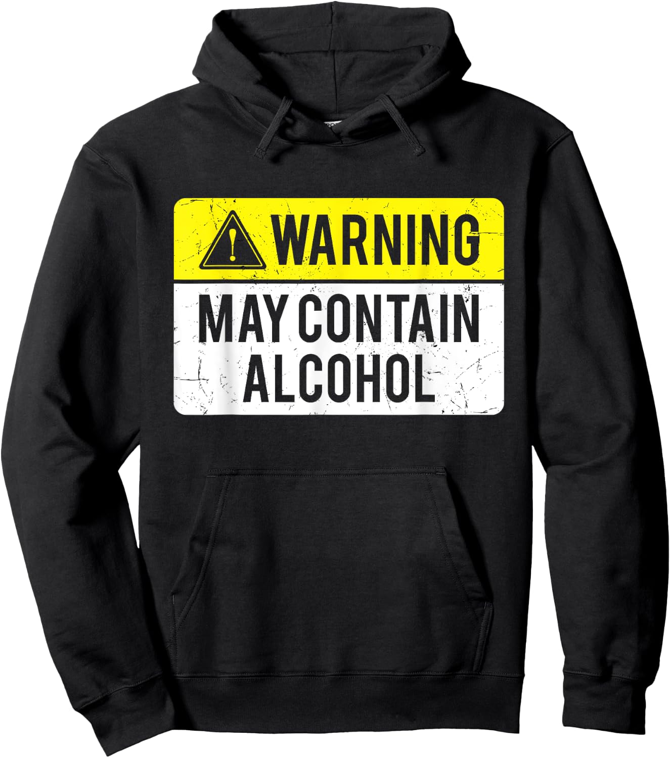 Warning May Contain Alcohol Hoodie - Hoodie | Black