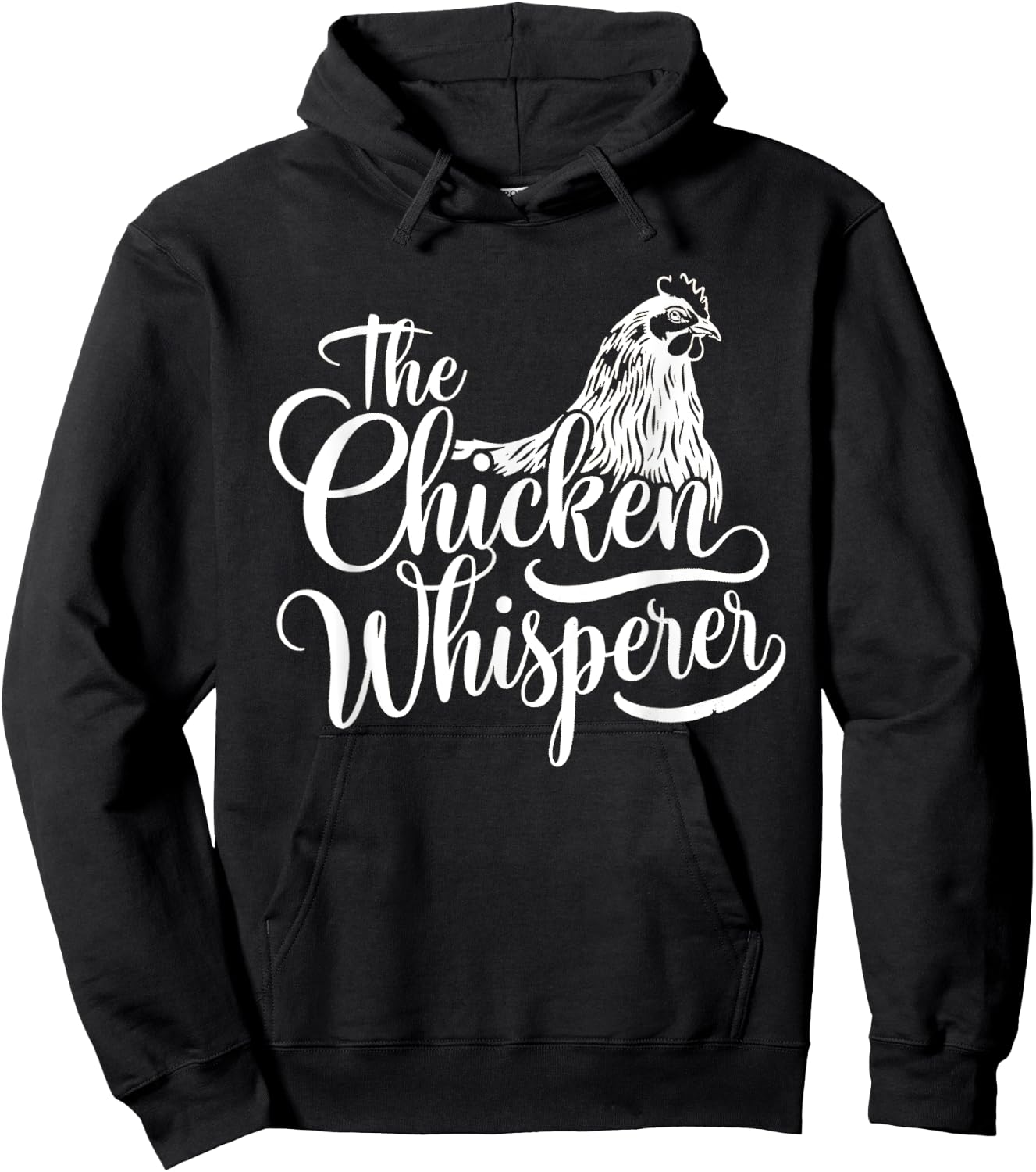 The Chicken Whisperer Funny Chicken Lover Chicken Farmer Hoodie - Hoodie | Black