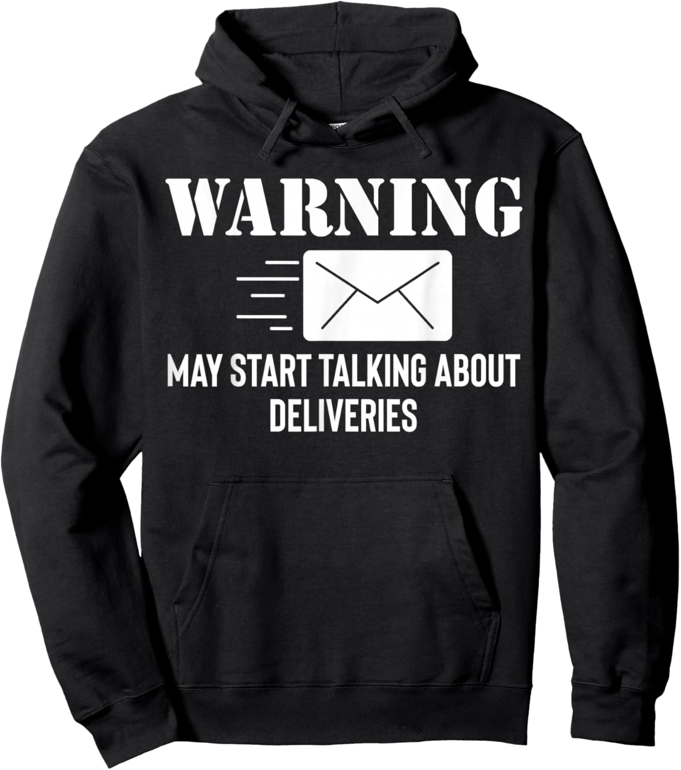 Warning May Start Taling About Deliveries Rural Carrier Mail Hoodie - Hoodie | Black