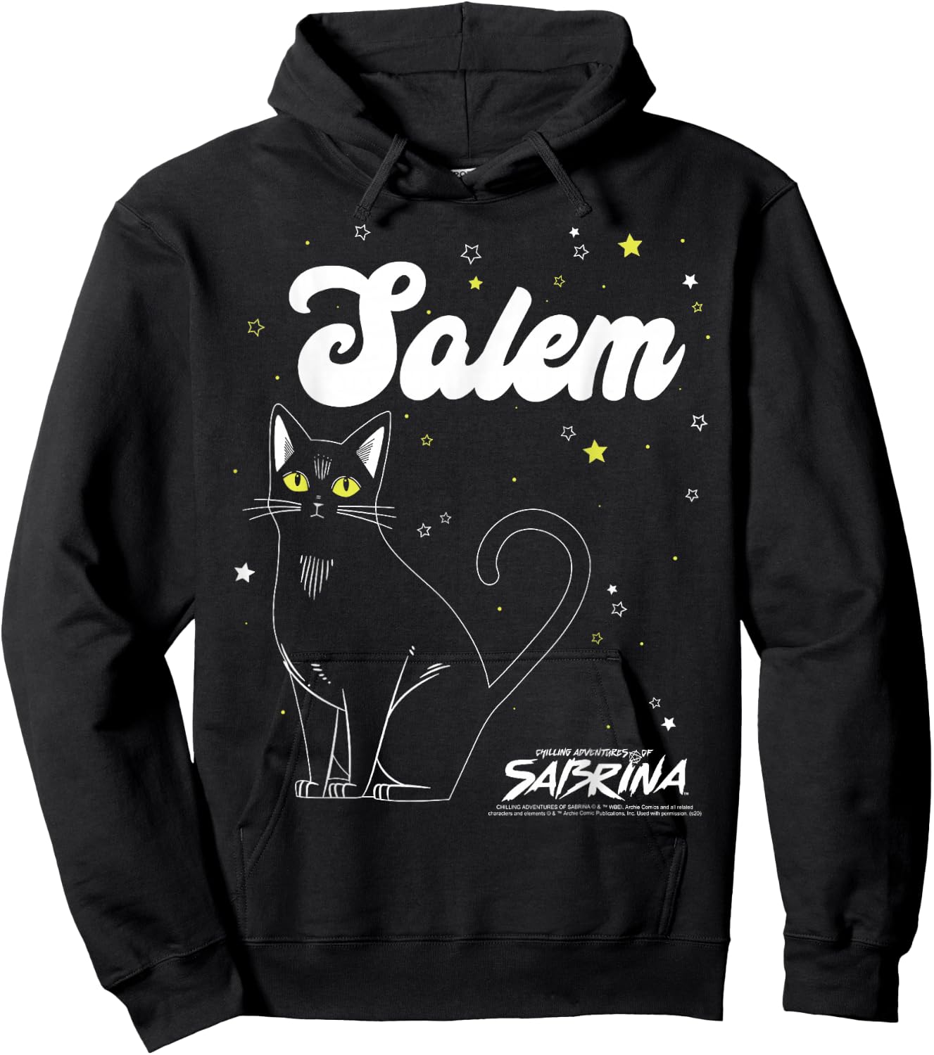 Chilling Adventures Of Sabrina Salem Outline Hoodie - Hoodie | Black