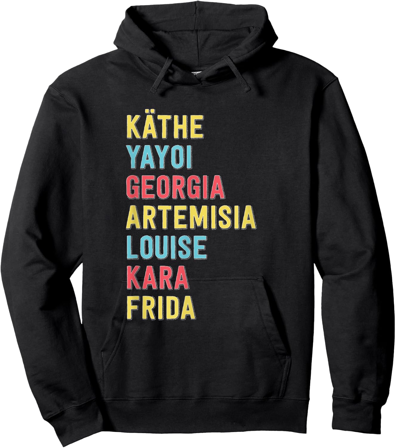Famous Women Artists Feminist Art History Hoodie - Hoodie | Black