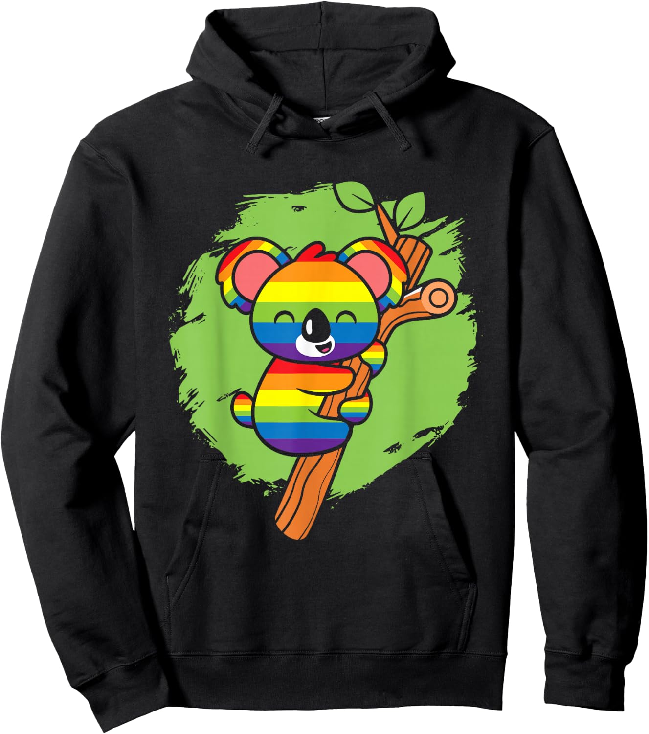 Queer Koala Adult Pride Party Lesbian Gay Ally CSD LGBTQ+ Hoodie - Hoodie | Black