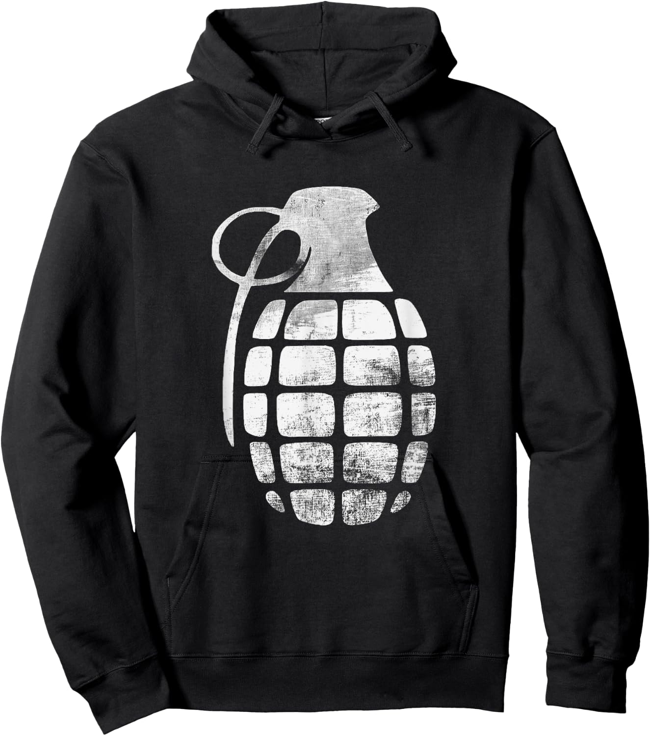 RETRO GRENADE BOMB - army war explosive Hoodie - Hoodie | Black