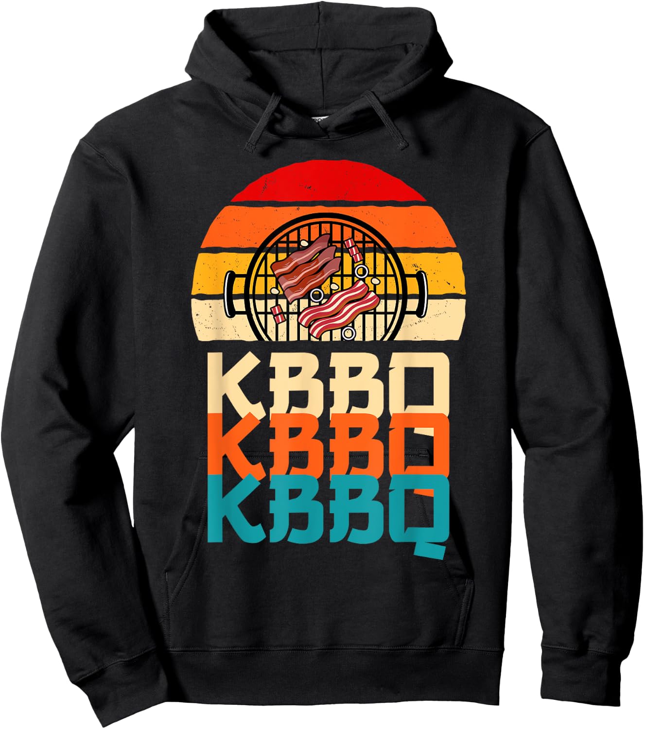 Korean BBQ Design Galbi And Banchan KBBQ Hoodie - Hoodie | Black