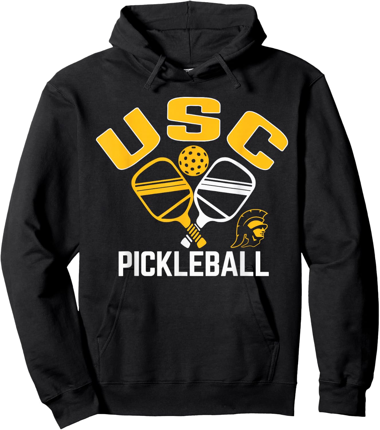 USC Trojans Pickleball Officially Licensed Hoodie - Hoodie | Black