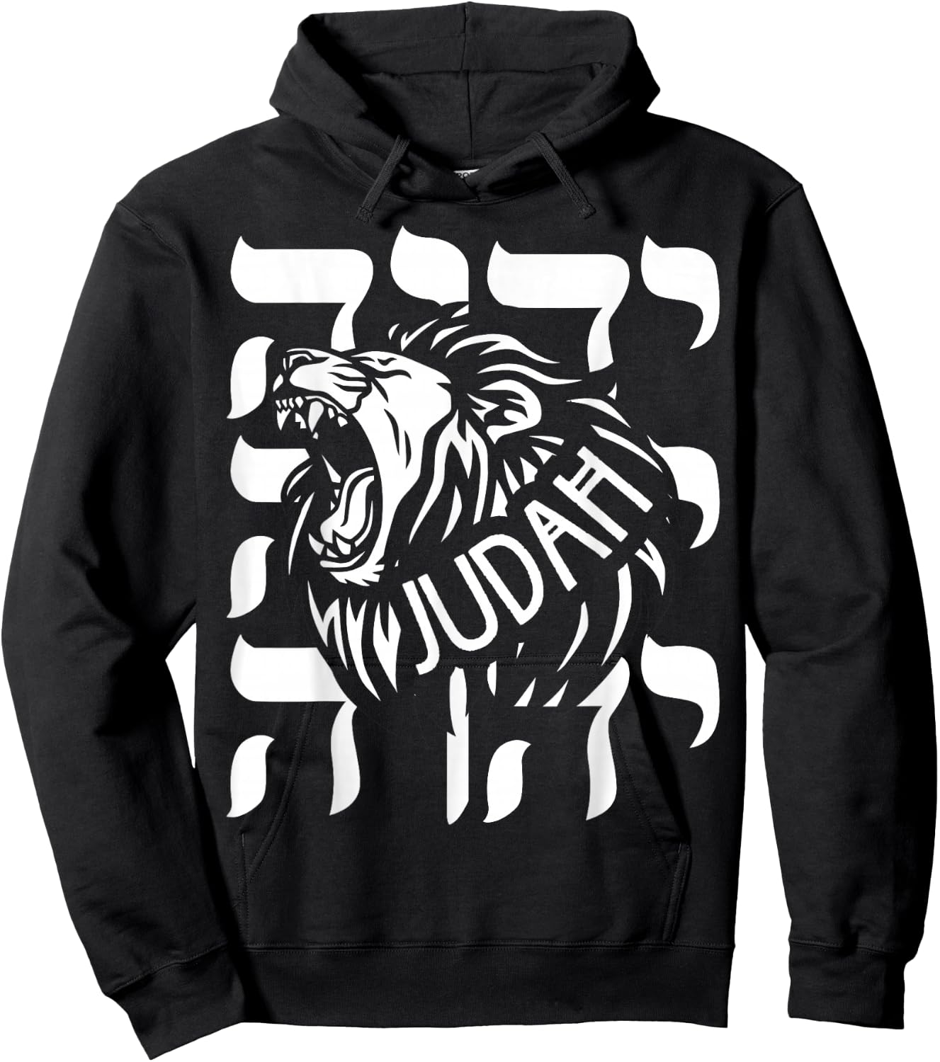 Hebrew Israelite YHWH Lion of Judah Yahweh Clothing Yah Hoodie - Hoodie | Black