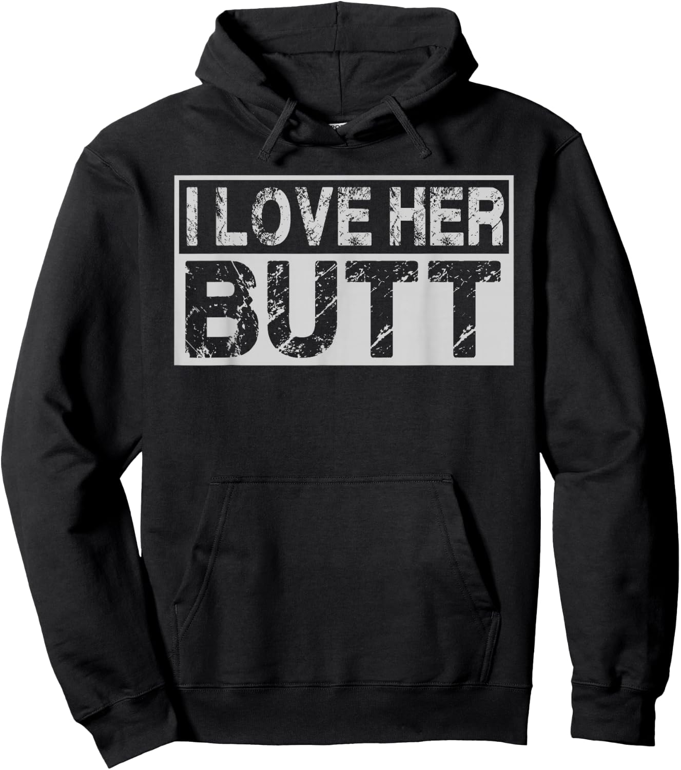 I Love His Beard Her Butt Matching Couples Compliment 2PCS Hoodie - Hoodie | Black