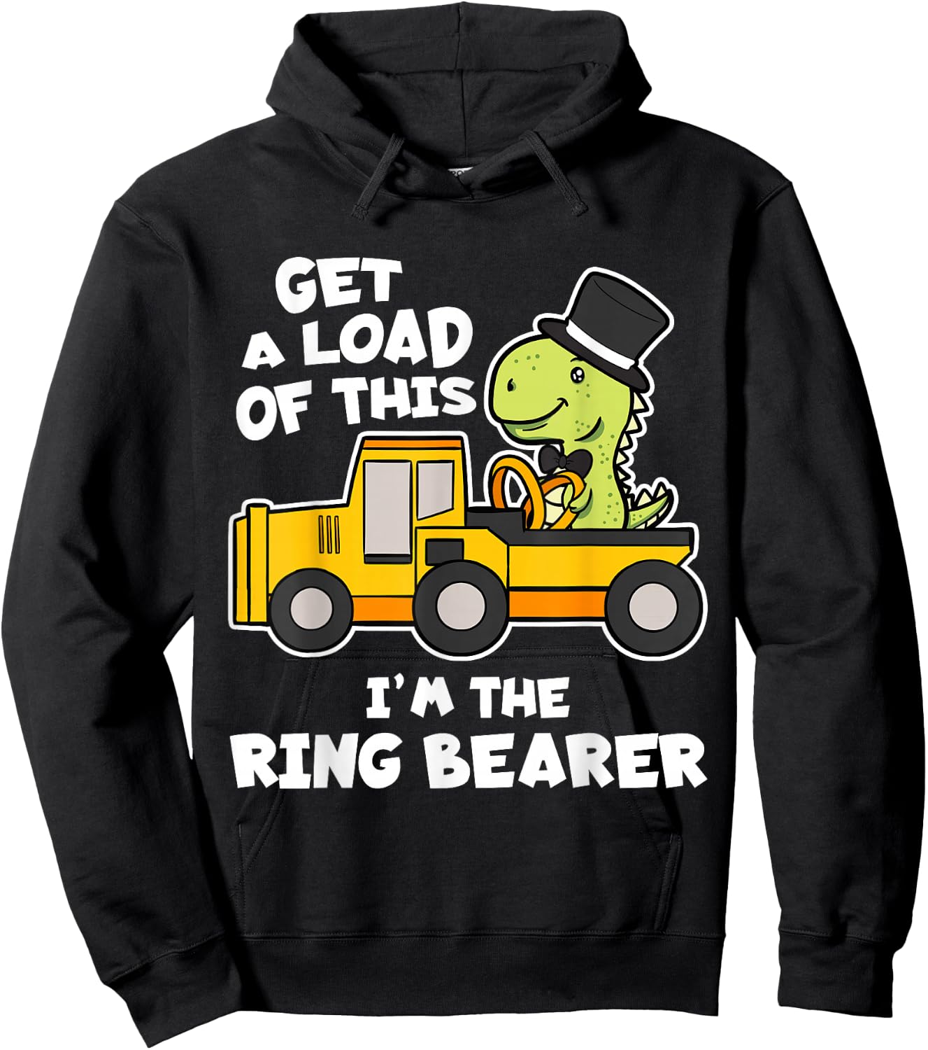 Get A Load Of This I'm The Ring Bearer Wedding Gift Hoodie - Hoodie | Black