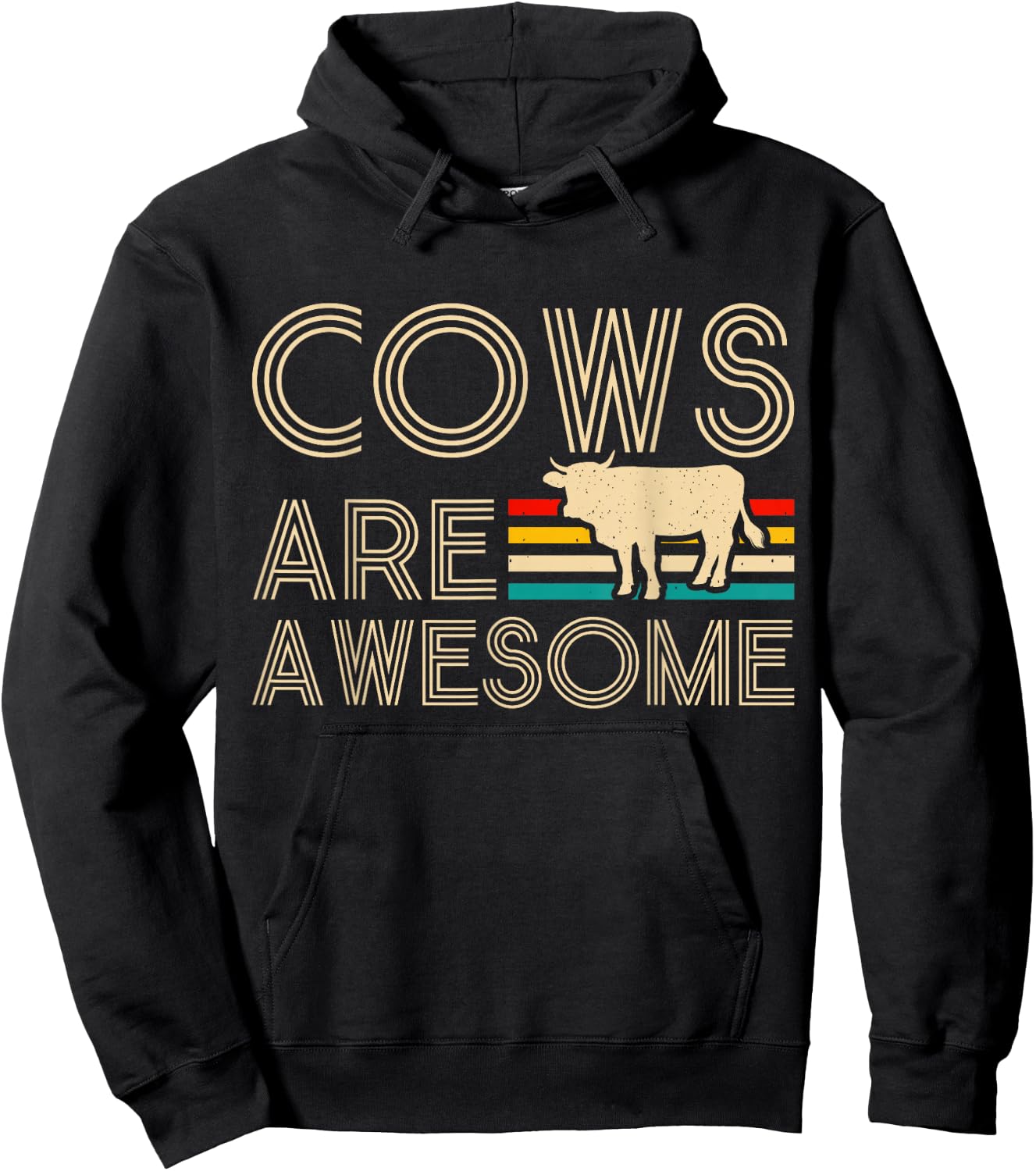 Cows Are Awesome Hoodie - Hoodie | Black
