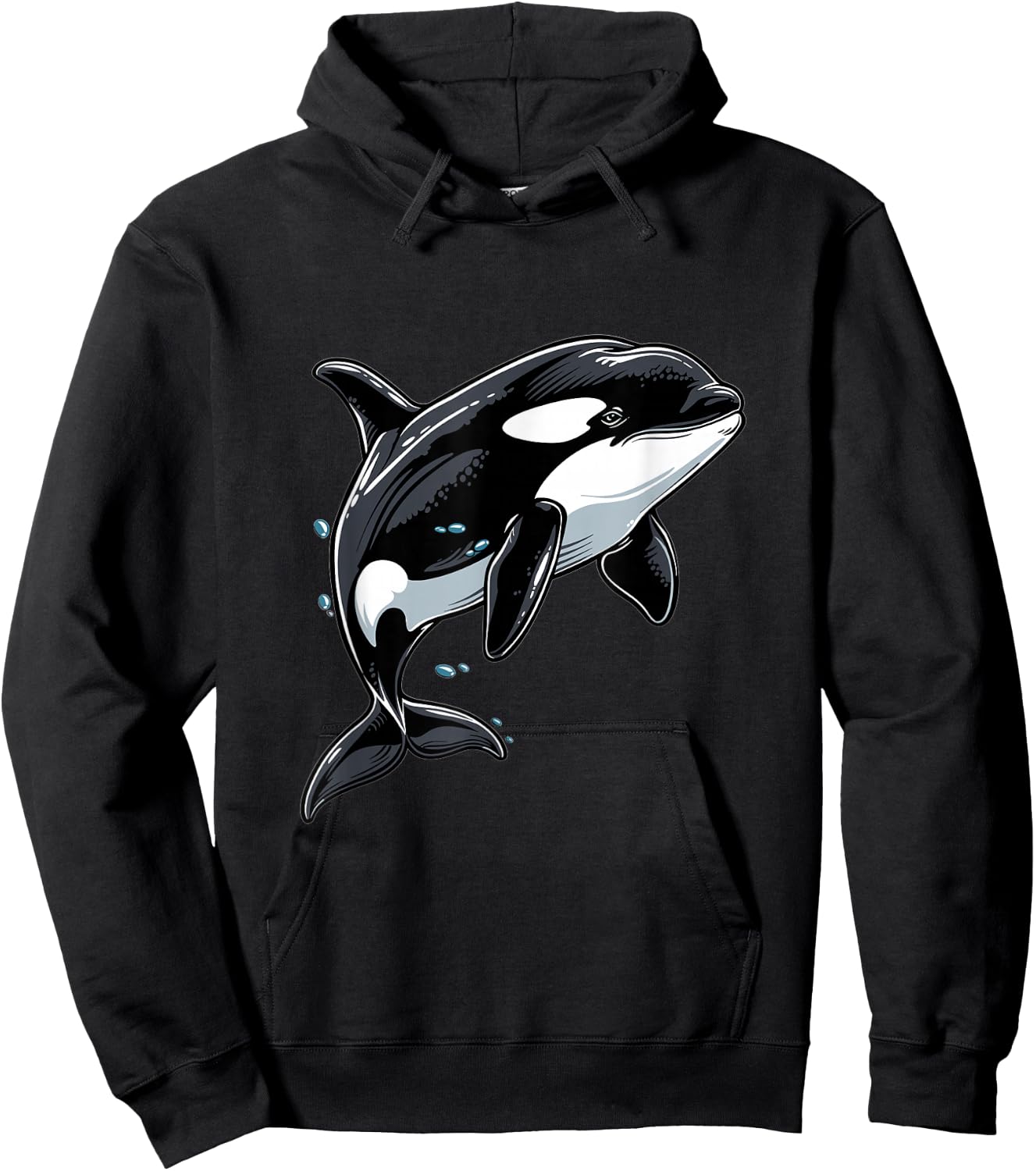 Orca Whale Graphic Hoodie - Hoodie | Black