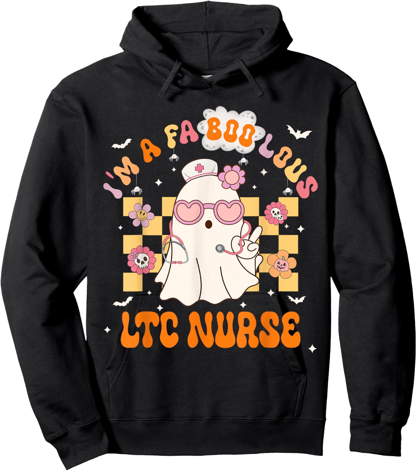 LTC Nurse Halloween Fabulous I'm A Faboolous Nurse Hoodie - Hoodie | Black