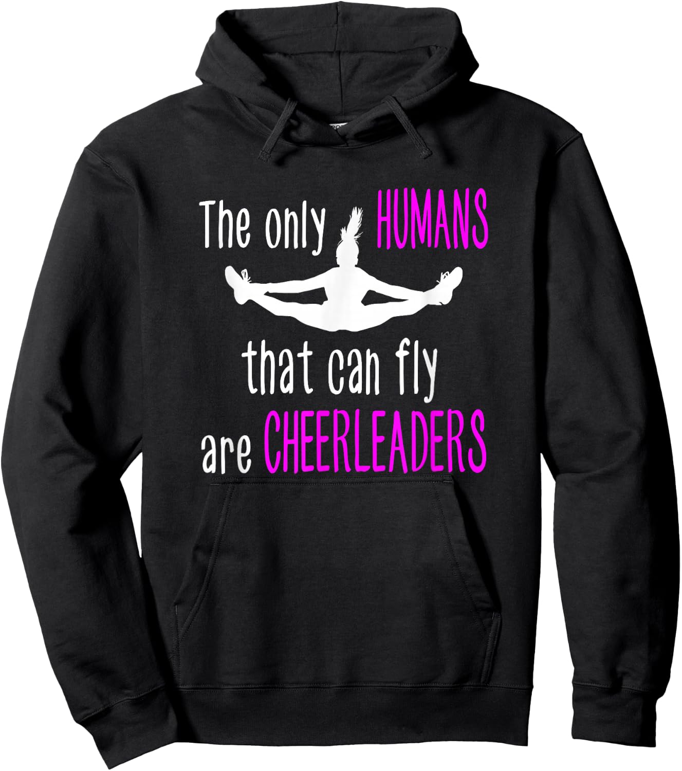 Cheerleading Pretty Little Flyer Cheer Quotes Hoodie - Hoodie | Black