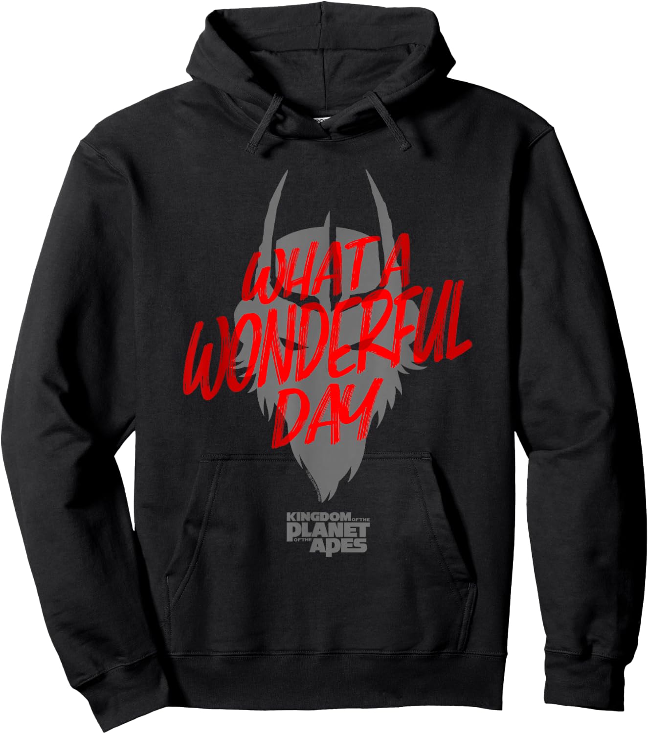 Kingdom of the Planet of the Apes Wonderful Day Red Letter Hoodie - Hoodie | Black