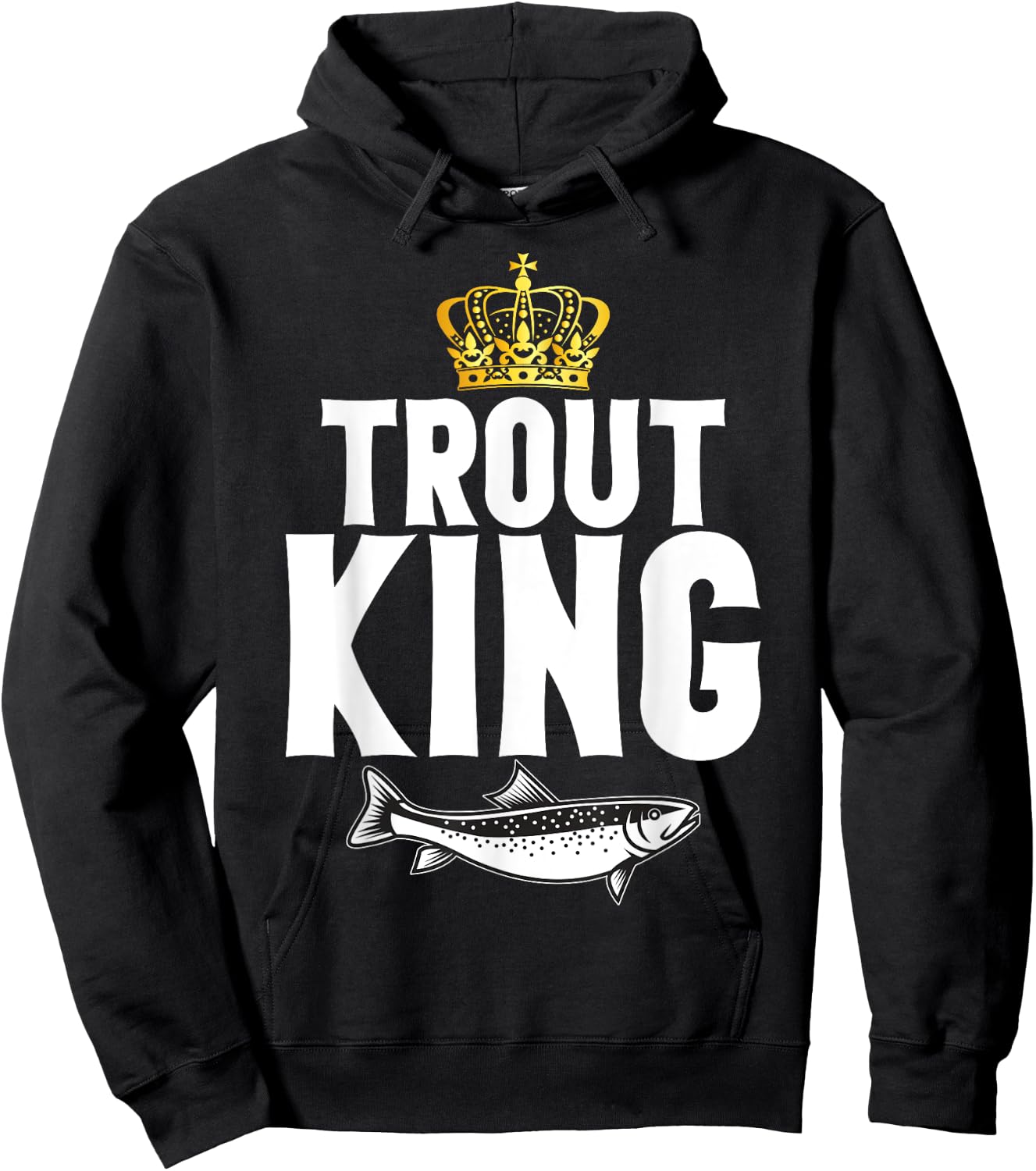 Trout King Trout Hoodie - Hoodie | Black