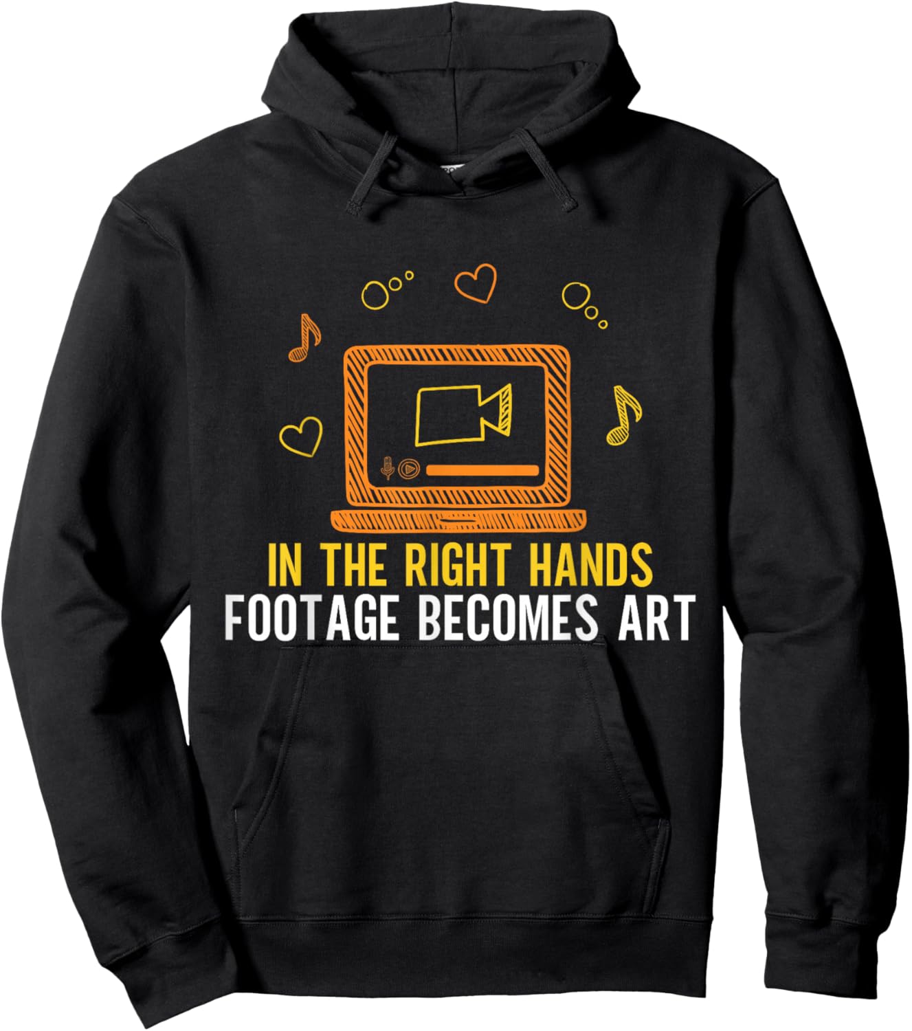 In the right Hands Footage becomes Art Video Editor Hoodie - Hoodie | Black