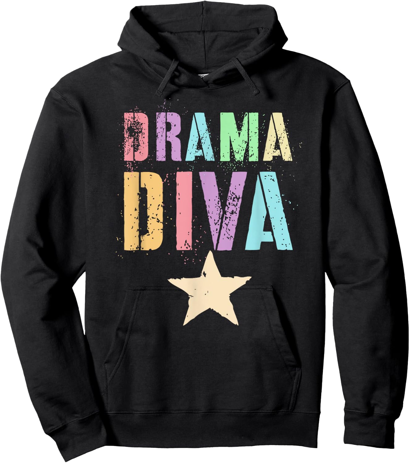 Cute DRAMA DIVA Theater Teacher School Stage Acting Play Gag Women Hoodie - Hoodie | Black