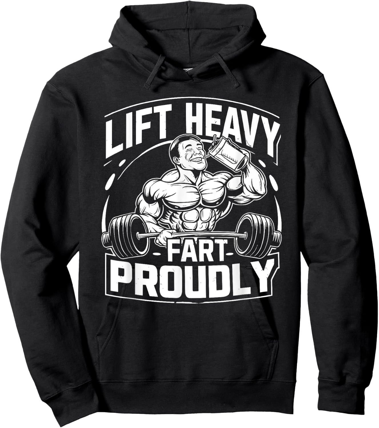 Funny Protein Farts Lifting Muscles Workout Bodybuilding Hoodie - Hoodie | Black