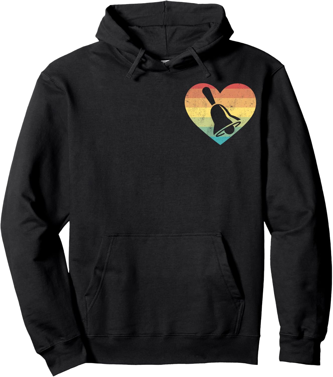 Funny Handbell Love Music Instrument Bell Choir Hoodie - Hoodie | Black
