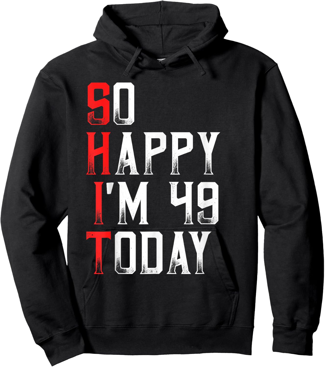 Sarcastic 49 Years Old Born In 1971 Funny 49th Birthday Gift Hoodie - Hoodie | Black