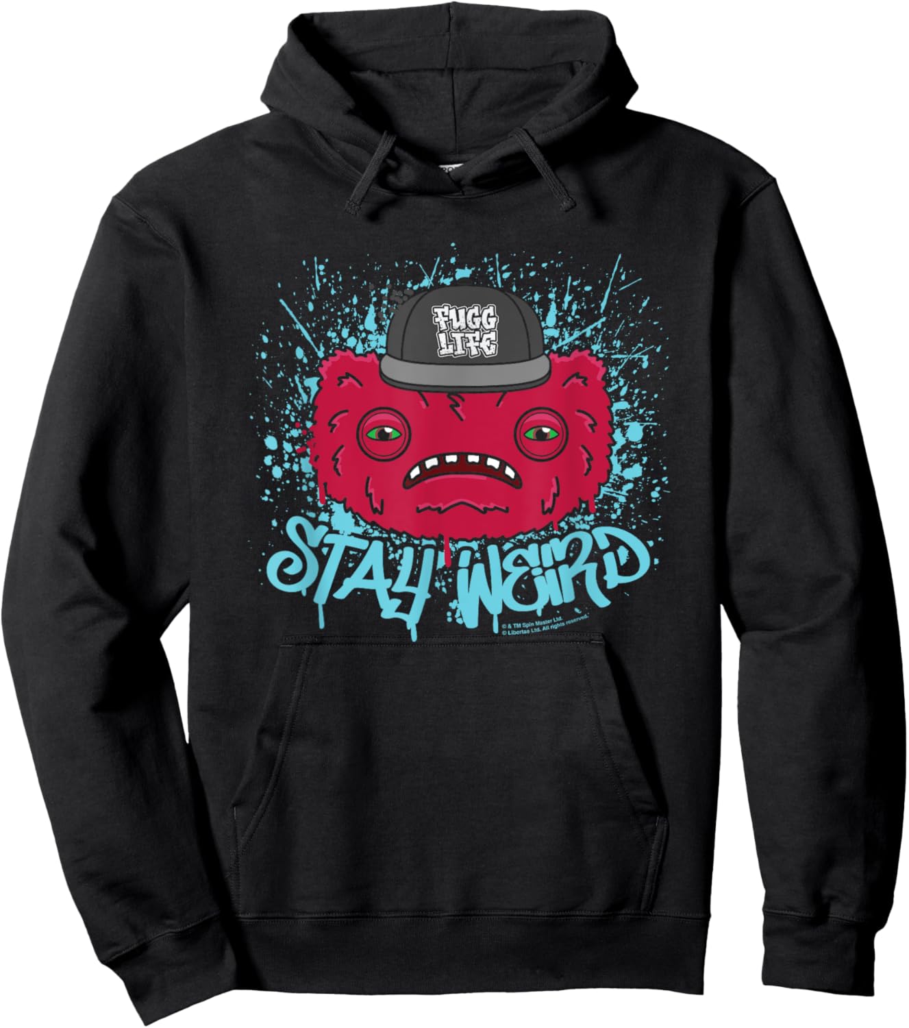 Fuggler Wide Eyed Weirdo Fugg Life Stay Weird Hoodie - Hoodie | Black