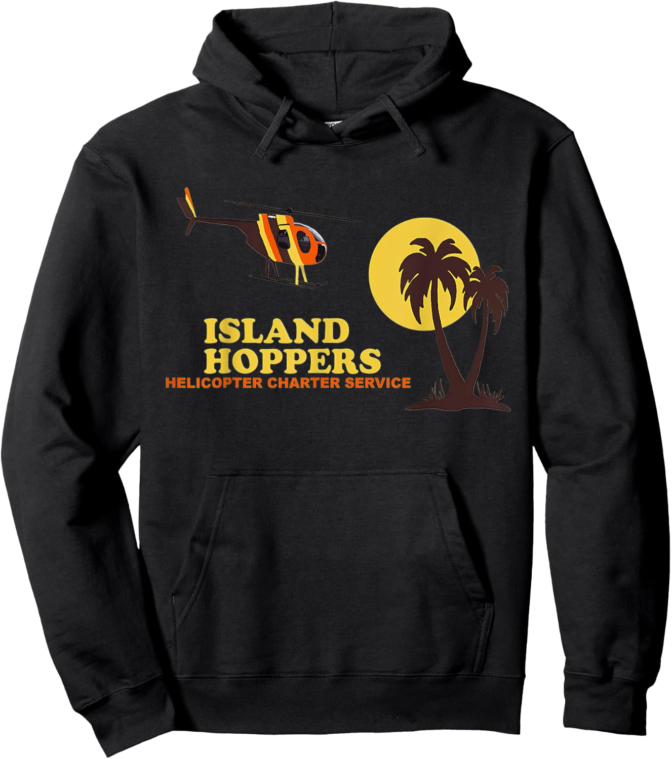 Island Vintage 80s Hoppers Hoodie - Hoodie | Black